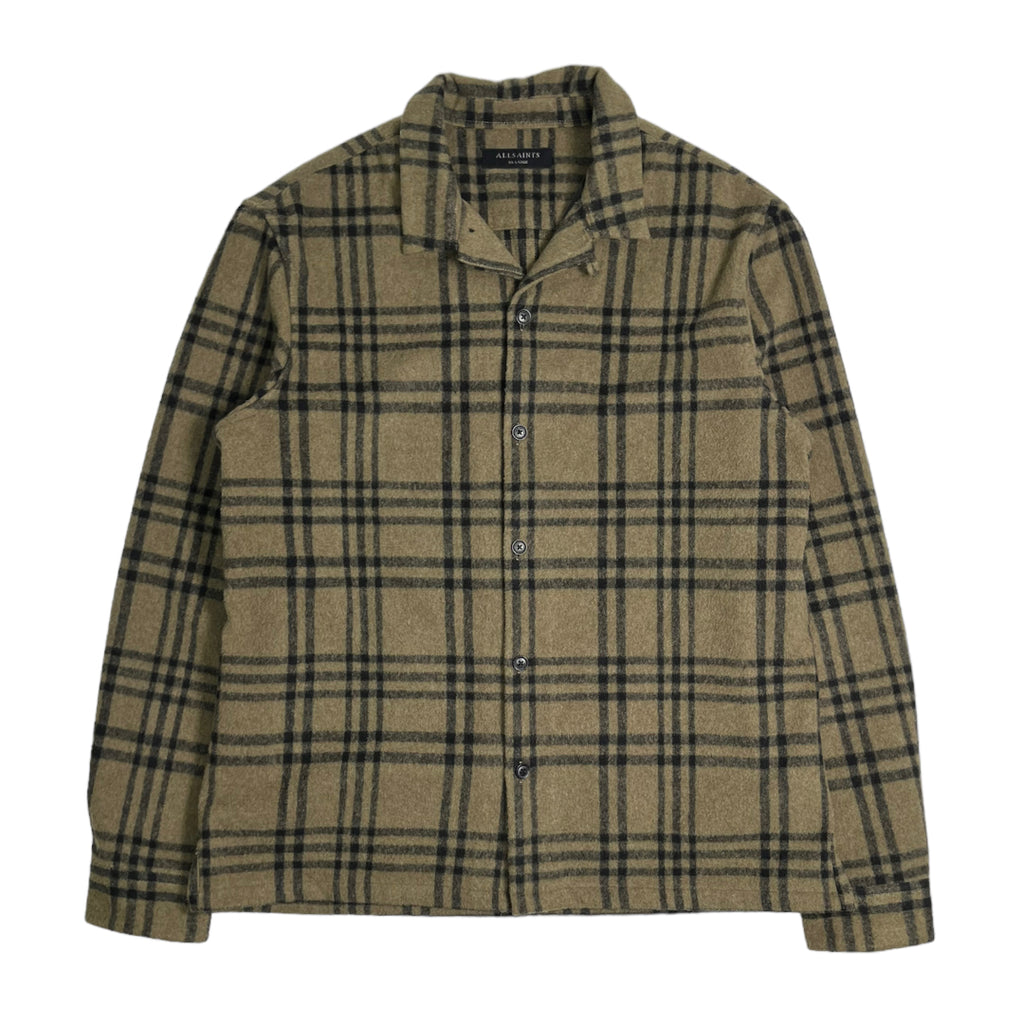 All Saints Heavy Flannel Button Up Shirt XXL