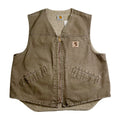 Vintage Carhartt Sherpa Lined Vest L