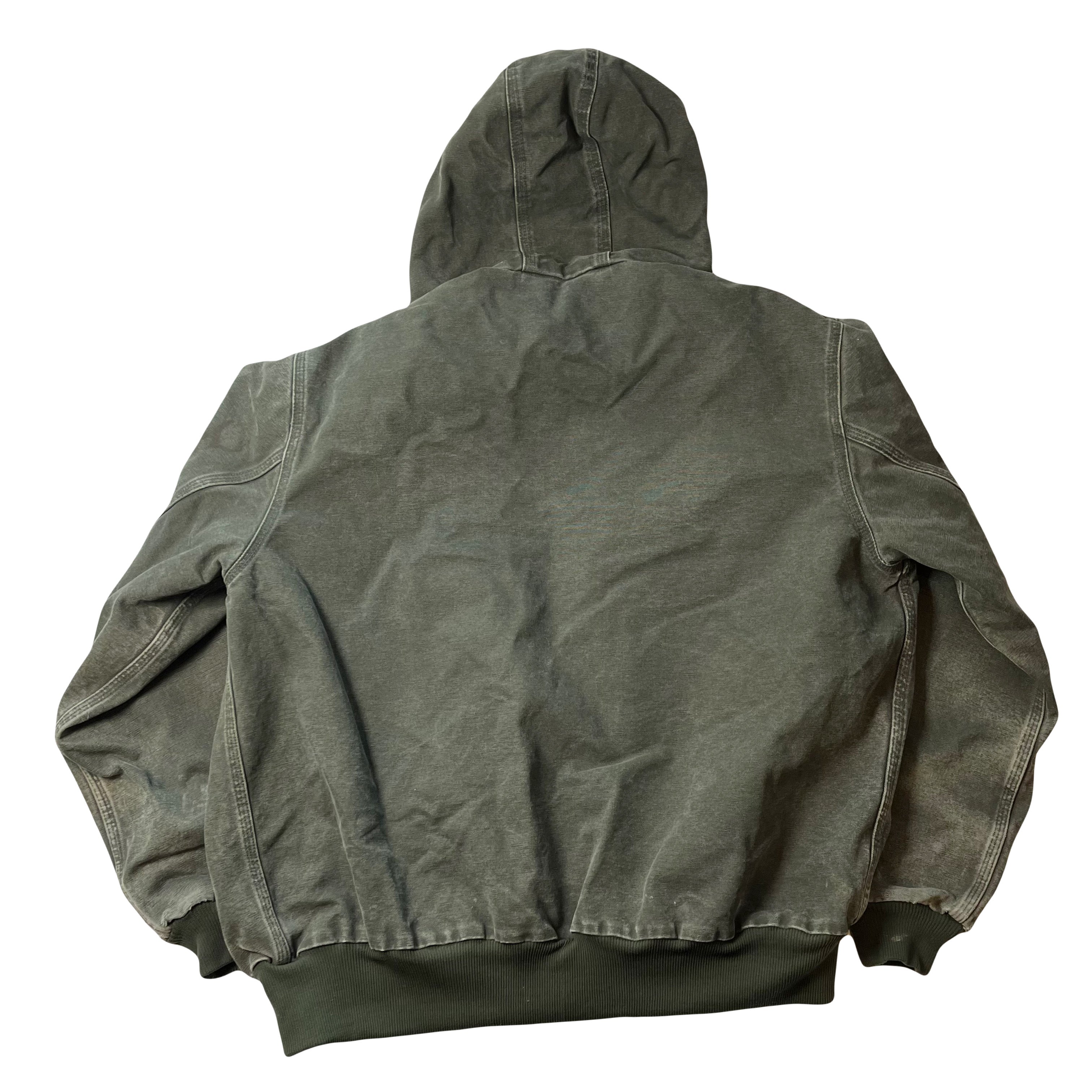 Vintage Carhartt Faded Hooded Zip Jacket XL