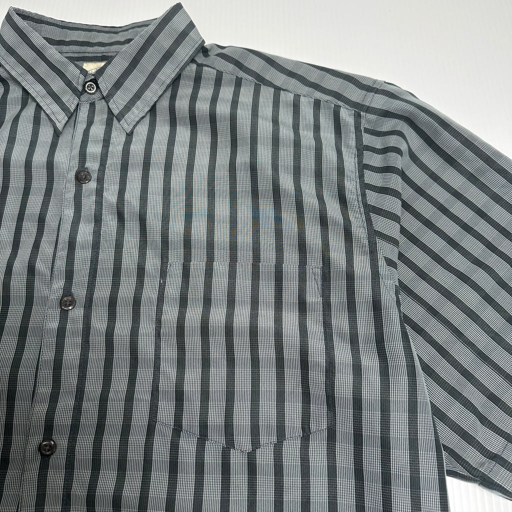 Maryk & Co Plaid Short Sleeve Button Up Shirt L