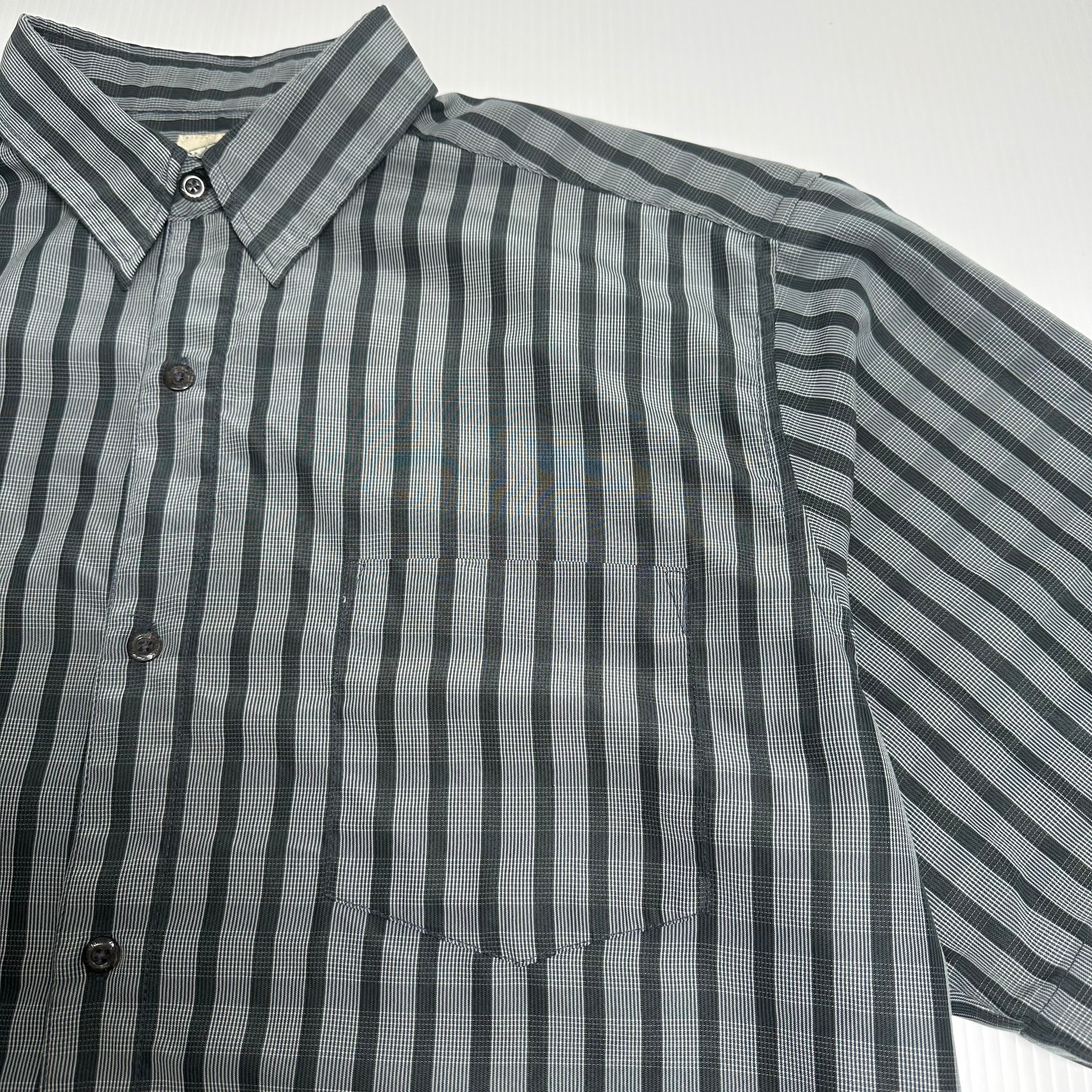 Maryk & Co Plaid Short Sleeve Button Up Shirt L