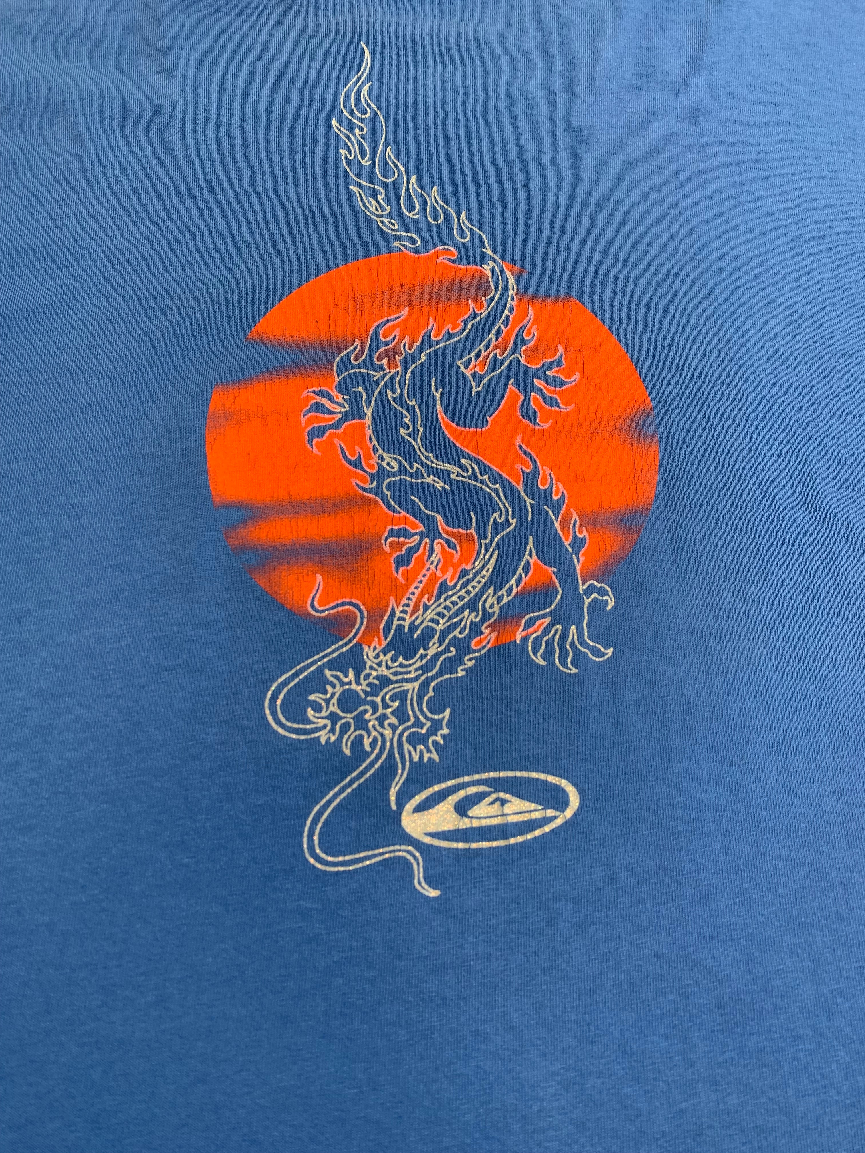 Vintage Quiksilver Dragon Surf Graphic Tee M