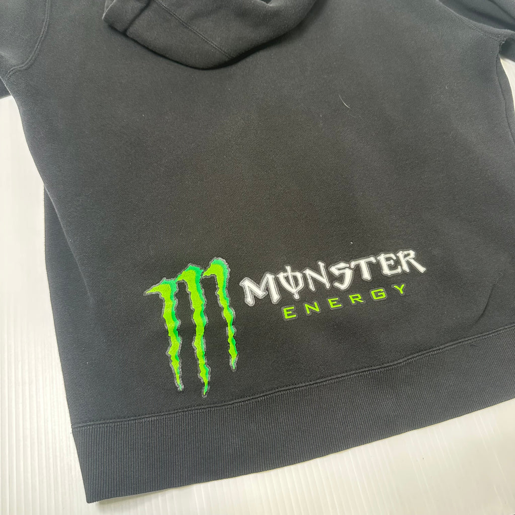 Y2K Monster Energy Zip Hoodie L