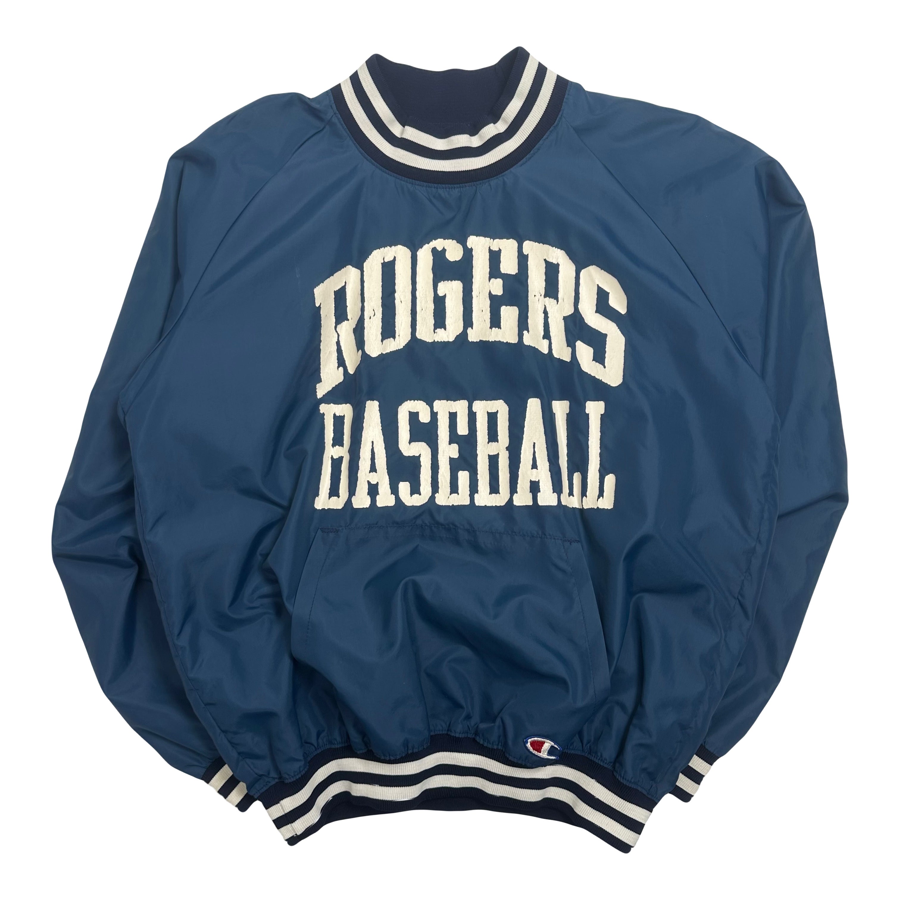 Vintage Champion Rogers Baseball Coach Pullover Jacket L