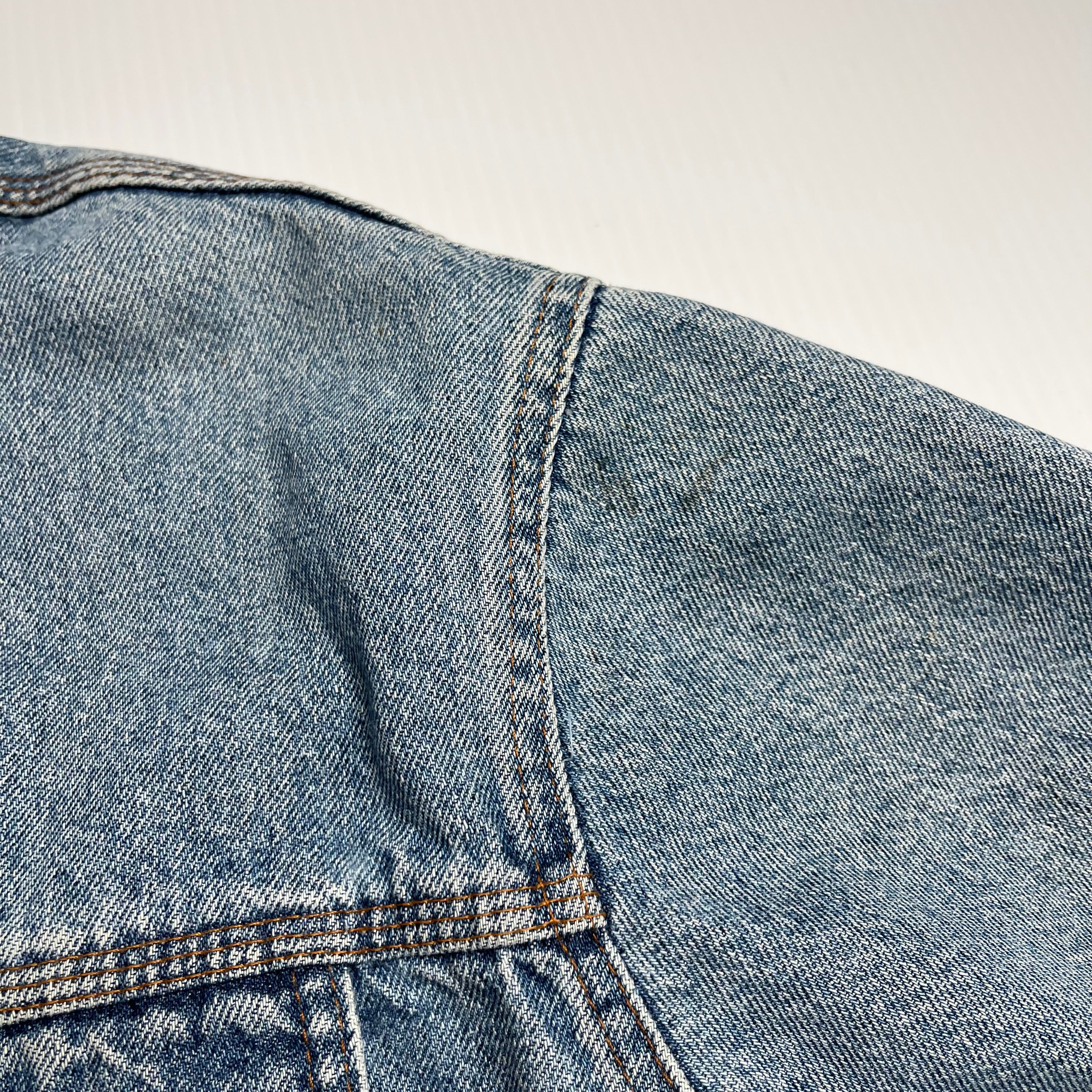 Vintage GWG Faded Light Wash Denim Jacket L