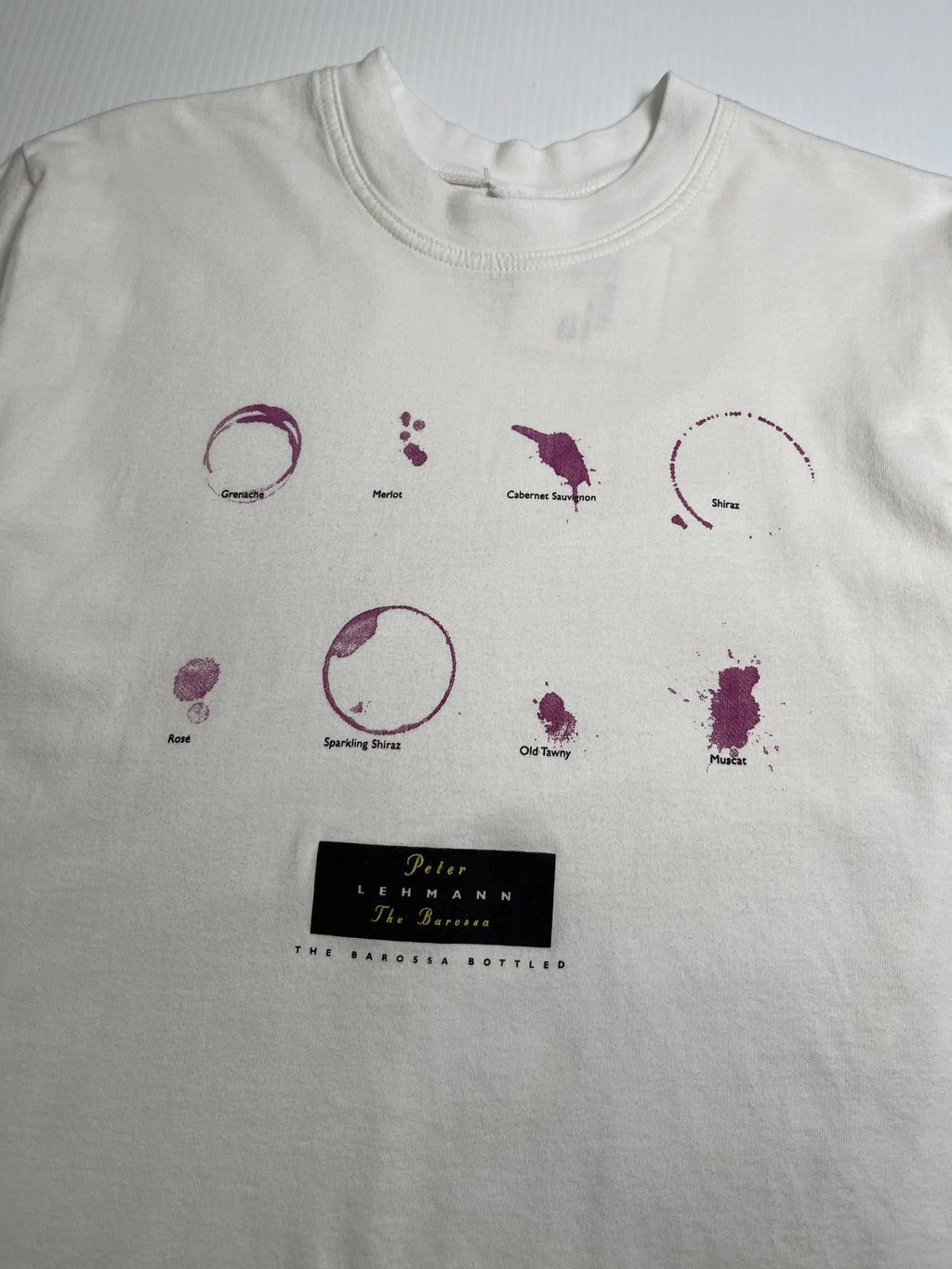 Vintage The Barossa Bottled Wine Stain Graphic Tee S