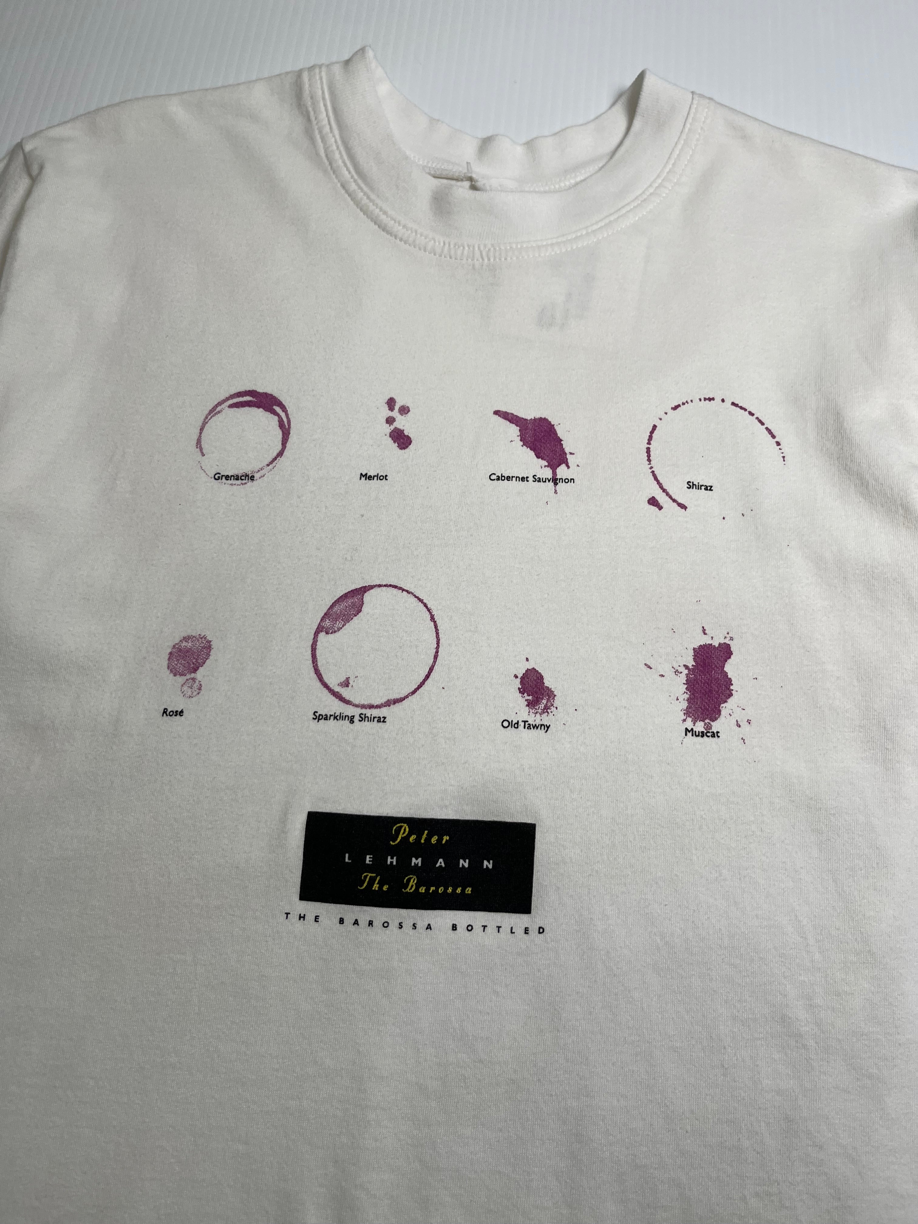 Vintage The Barossa Bottled Wine Stain Graphic Tee S