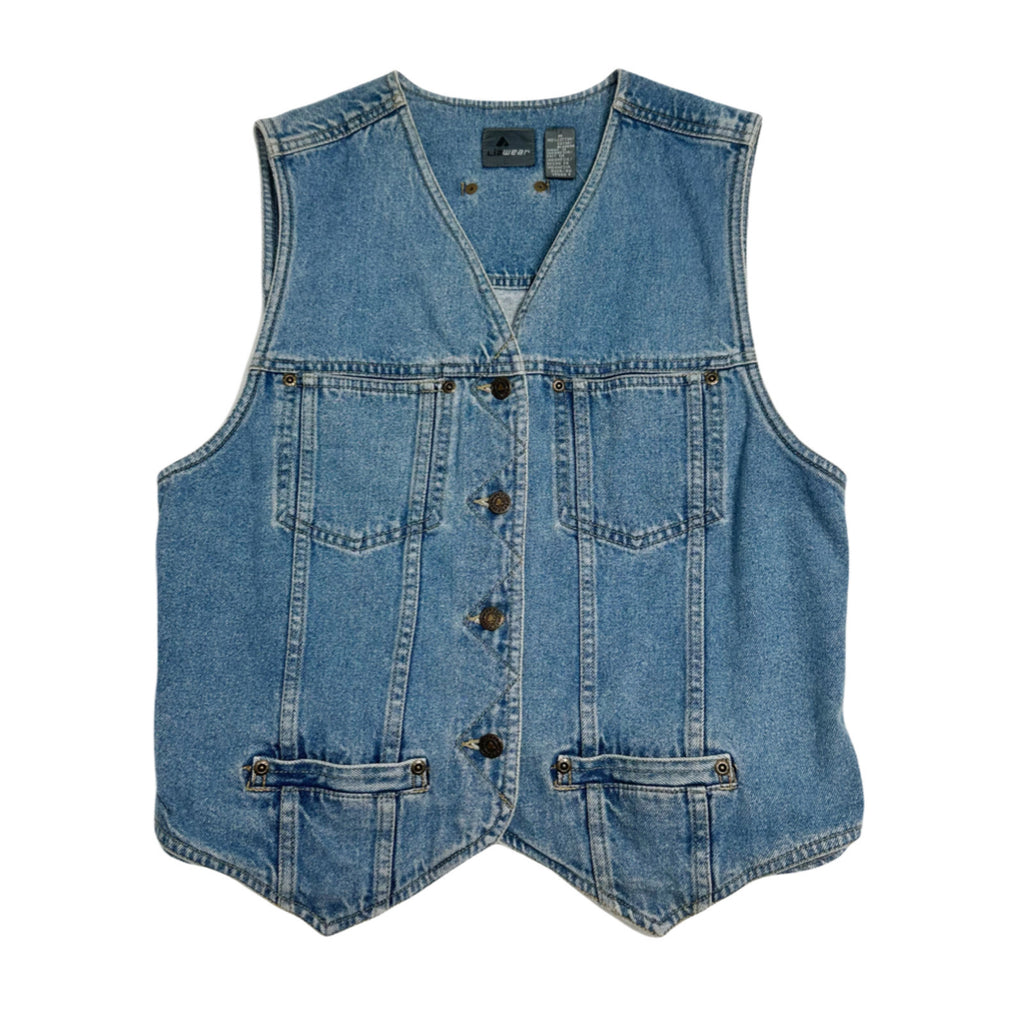 Vintage Liz Wear Denim Vest Women's M