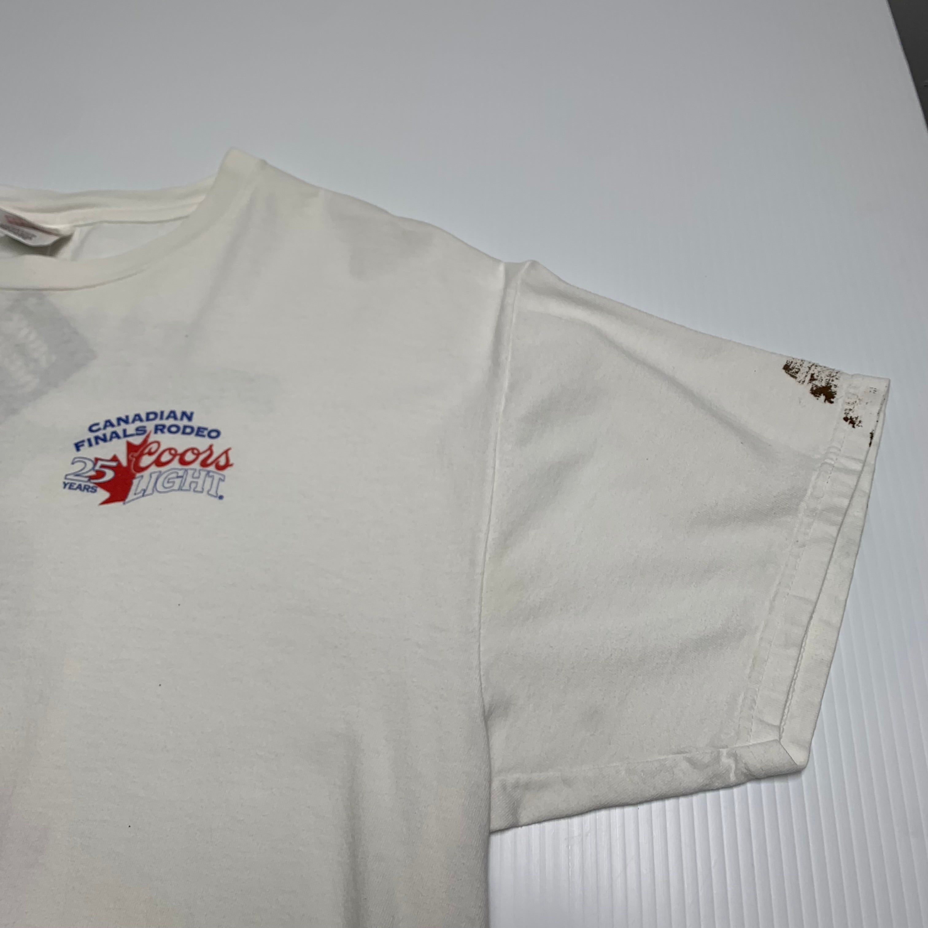 Vintage Coors Light 25 Year Canadian Rodeo Tee XL