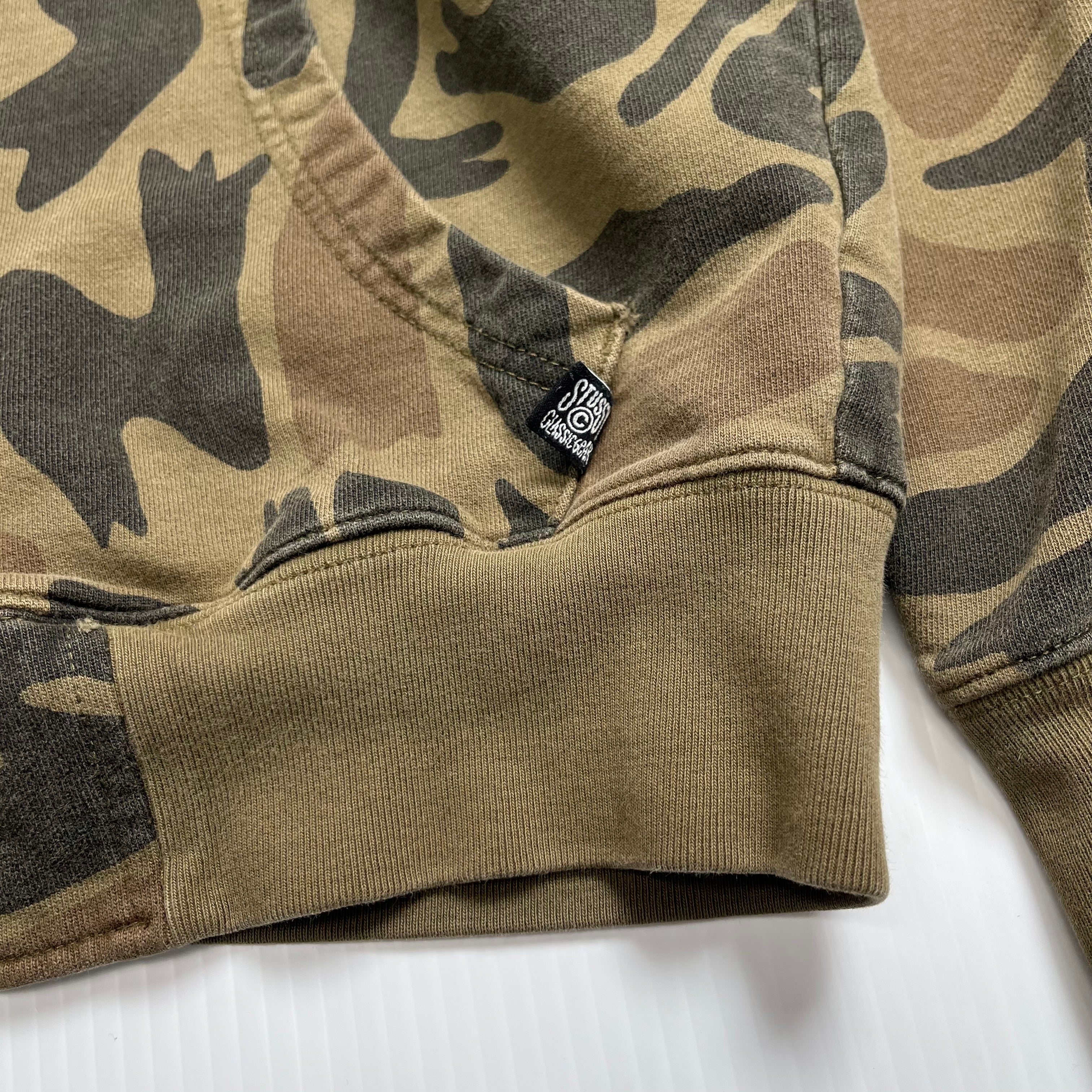 Stussy Camo Pattern Zip Hoodie S