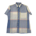 Vintage Pierre Cardin Pastel Plaid Short Sleeve Button Up M