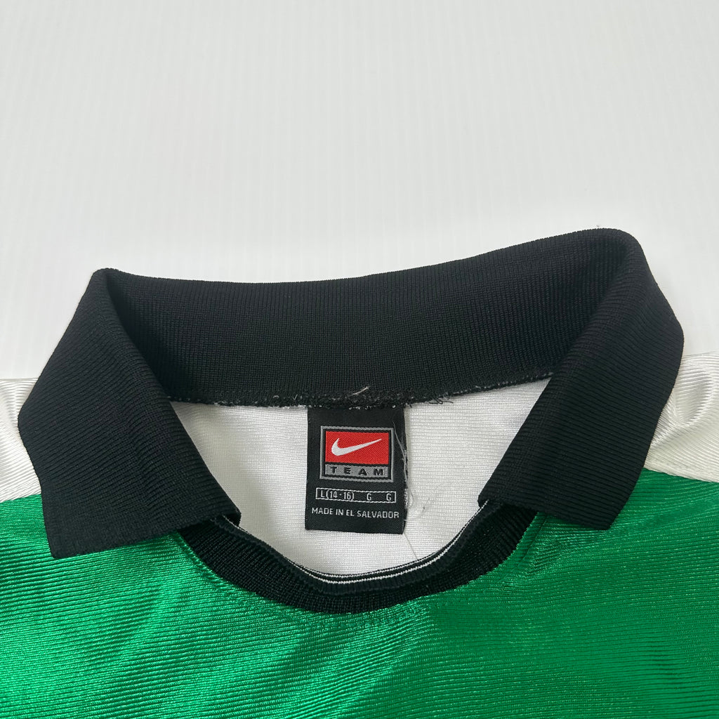 Vintage Nike Mini Swoosh Collared Short Sleeve Jersey L
