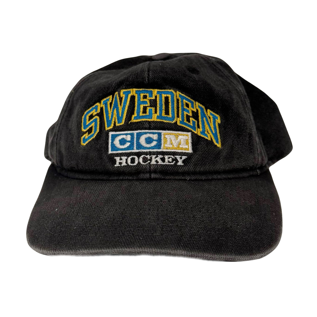 Vintage Sweden CCM Hockey Snapback Hat