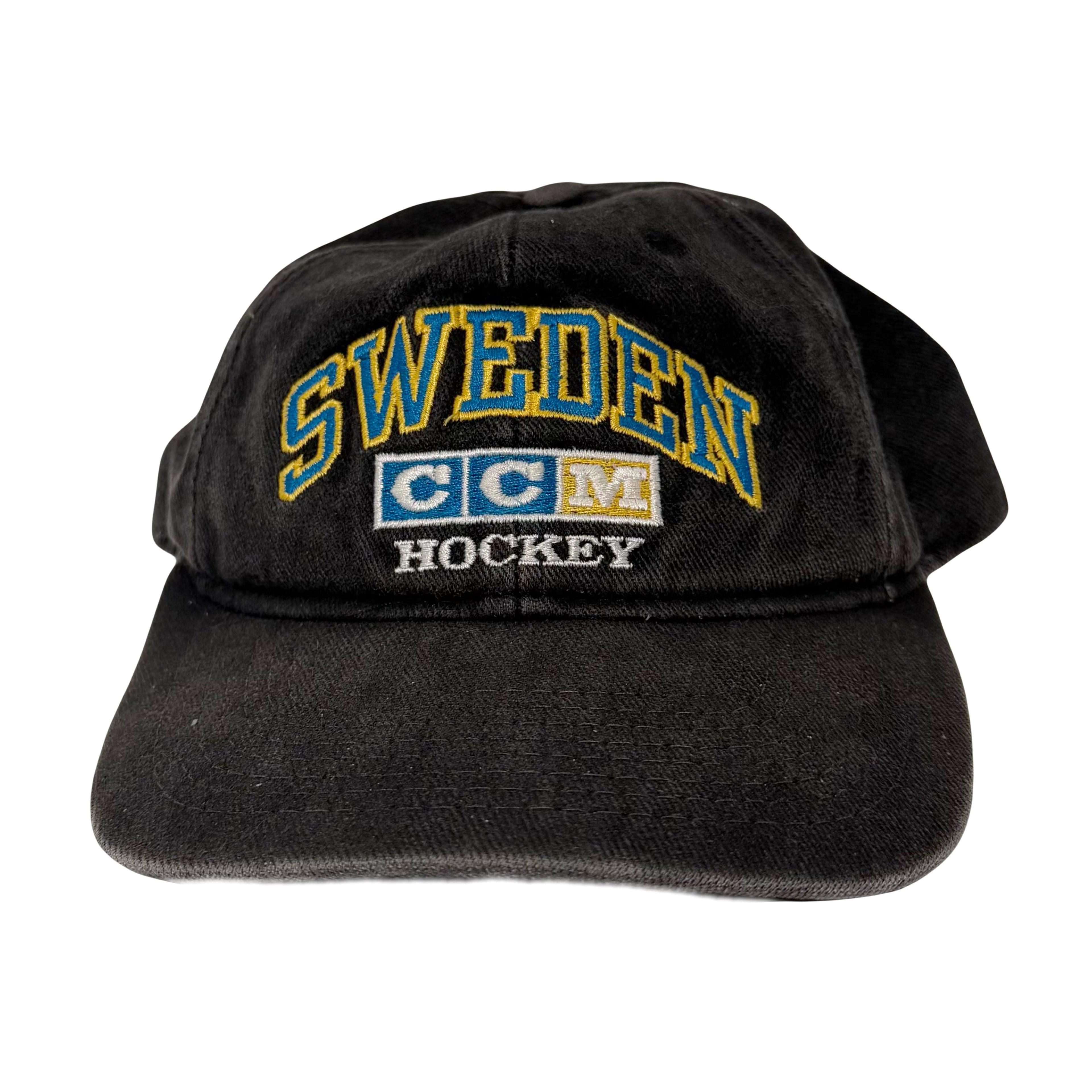 Vintage Sweden CCM Hockey Snapback Hat