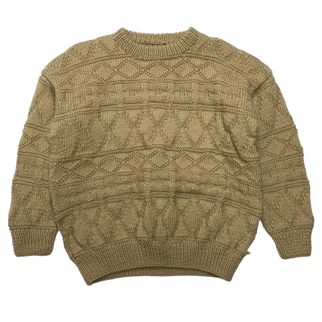 Vintage Tan Knit Sweater M