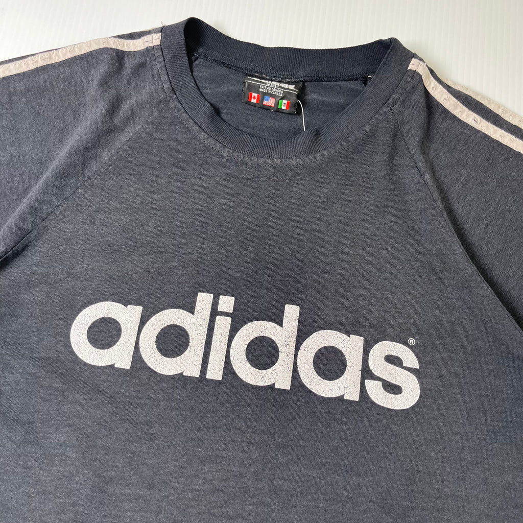 Vintage Adidas Text Spellout Tee L