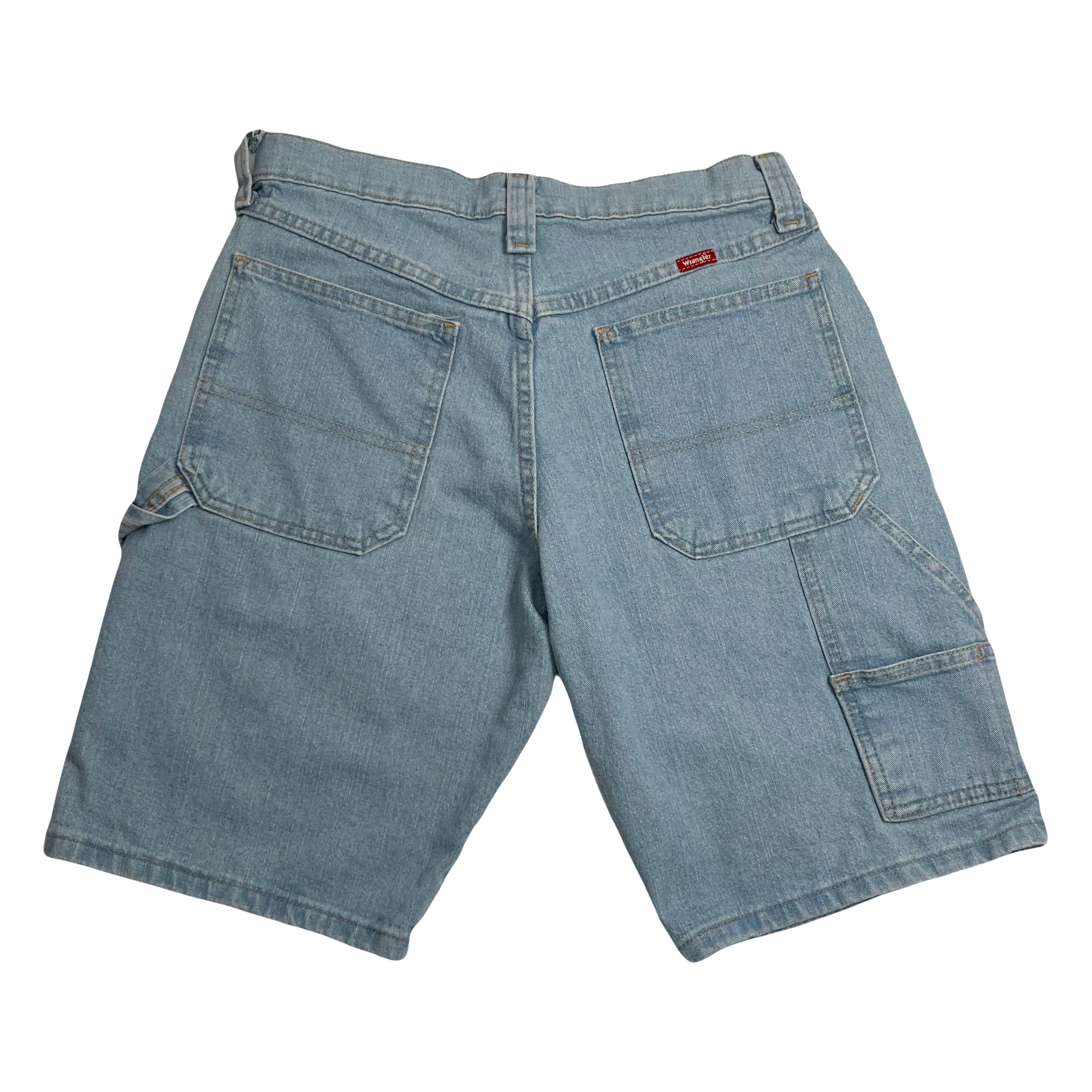 Vintage Wrangler Light Wash Denim Carpenter Shorts 30
