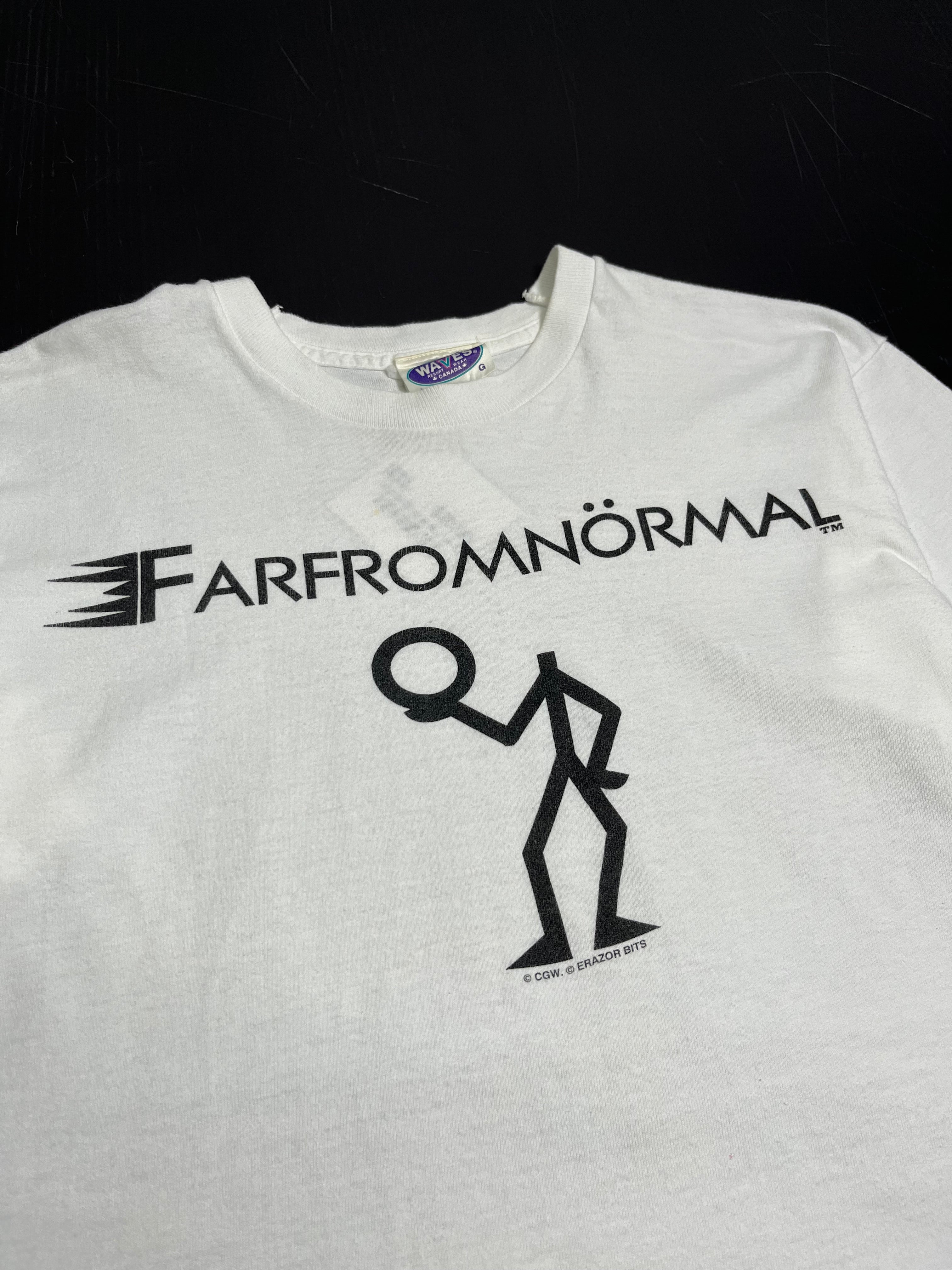 Vintage Farfromnormal Stickman Graphic Tee L