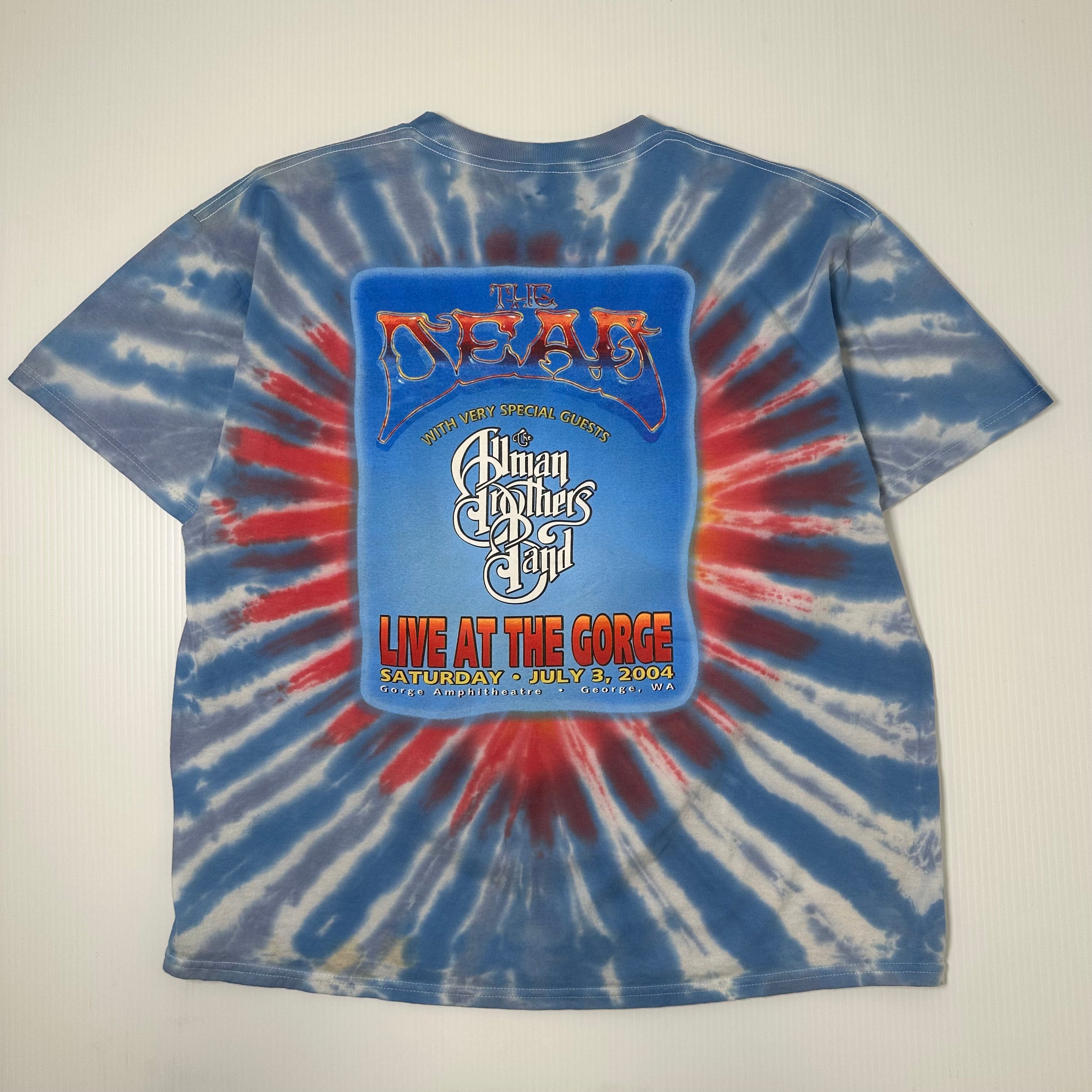 2004 Grateful Dead Wave That Flag Tie Dye Band Tee XL