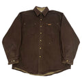 Brown Carhartt Plaid Lined Shacket L
