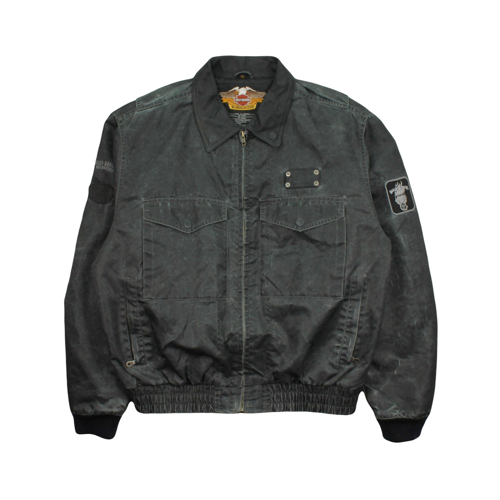 Vintage Harley Davidson Motorcycles Bomber Jacket XL