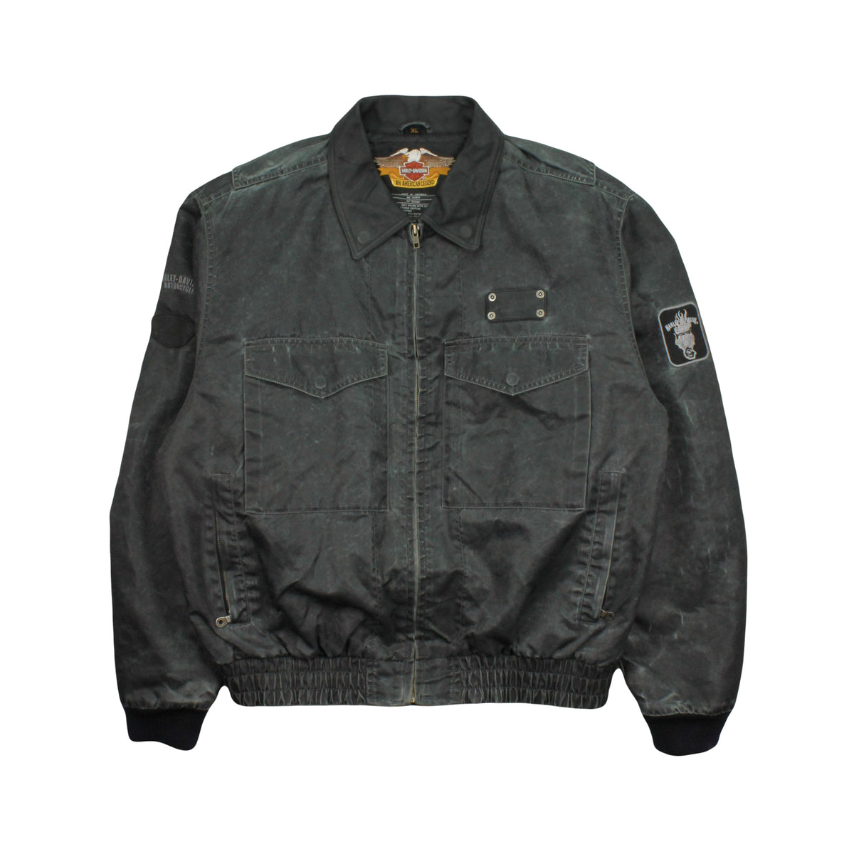 Vintage Harley Davidson Motorcycles Bomber Jacket XL