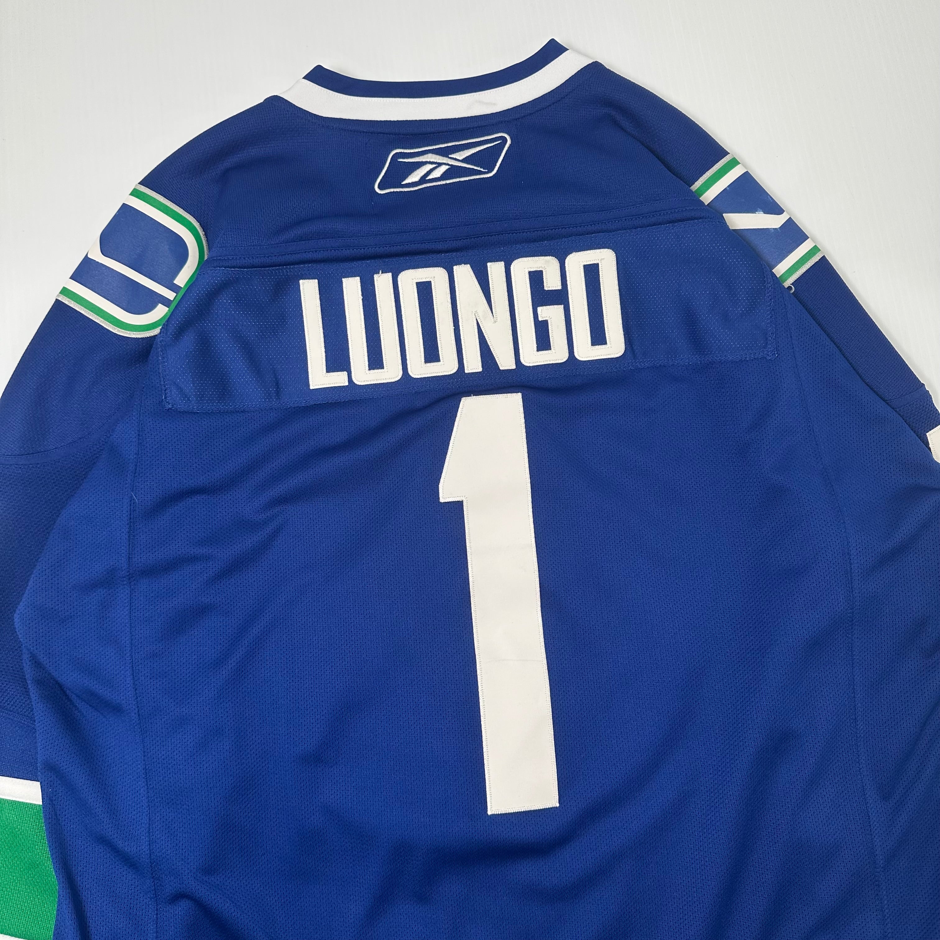 Reebok Vancouver Canucks Luongo #1 NHL Hockey Jersey XL