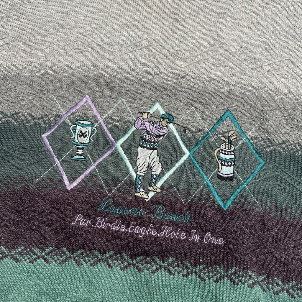 Vintage Laguna Beach Golf Knit Sweater M