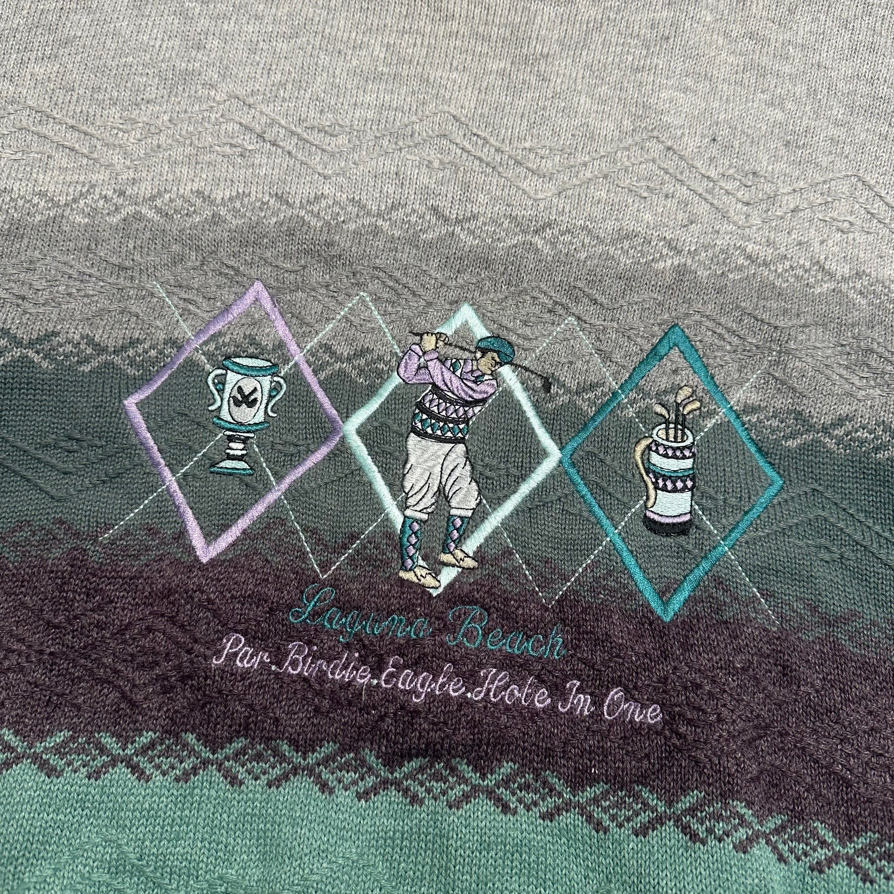 Vintage Laguna Beach Golf Knit Sweater M