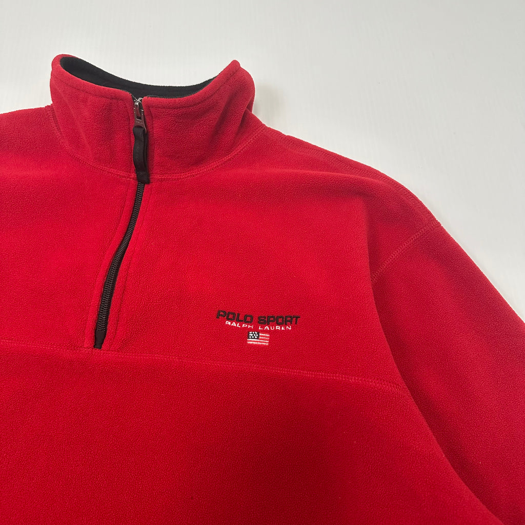 Vintage Polo Sport Ralph Lauren 1/4 Zip Fleece XL