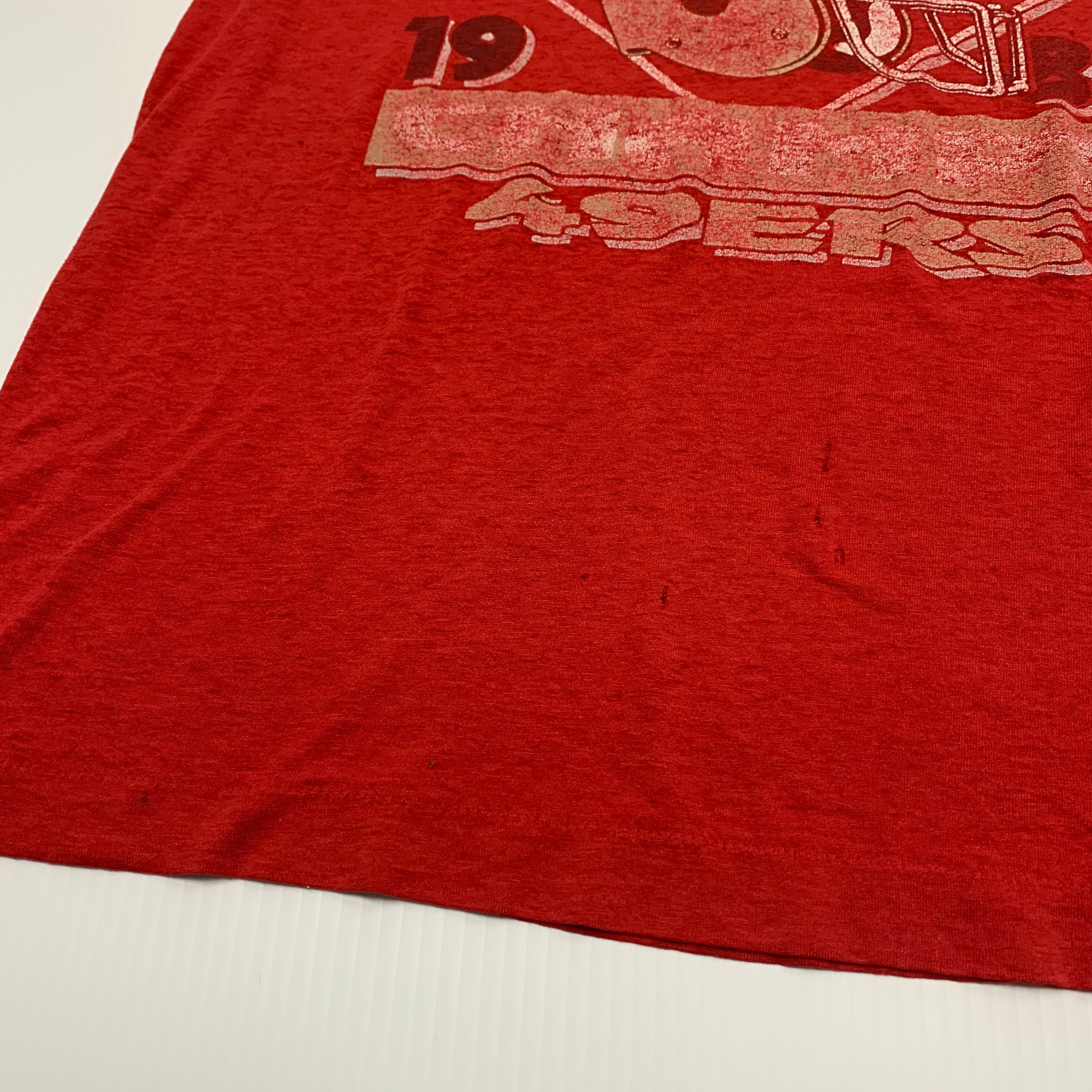1989 SF 49ers Faded Tee M