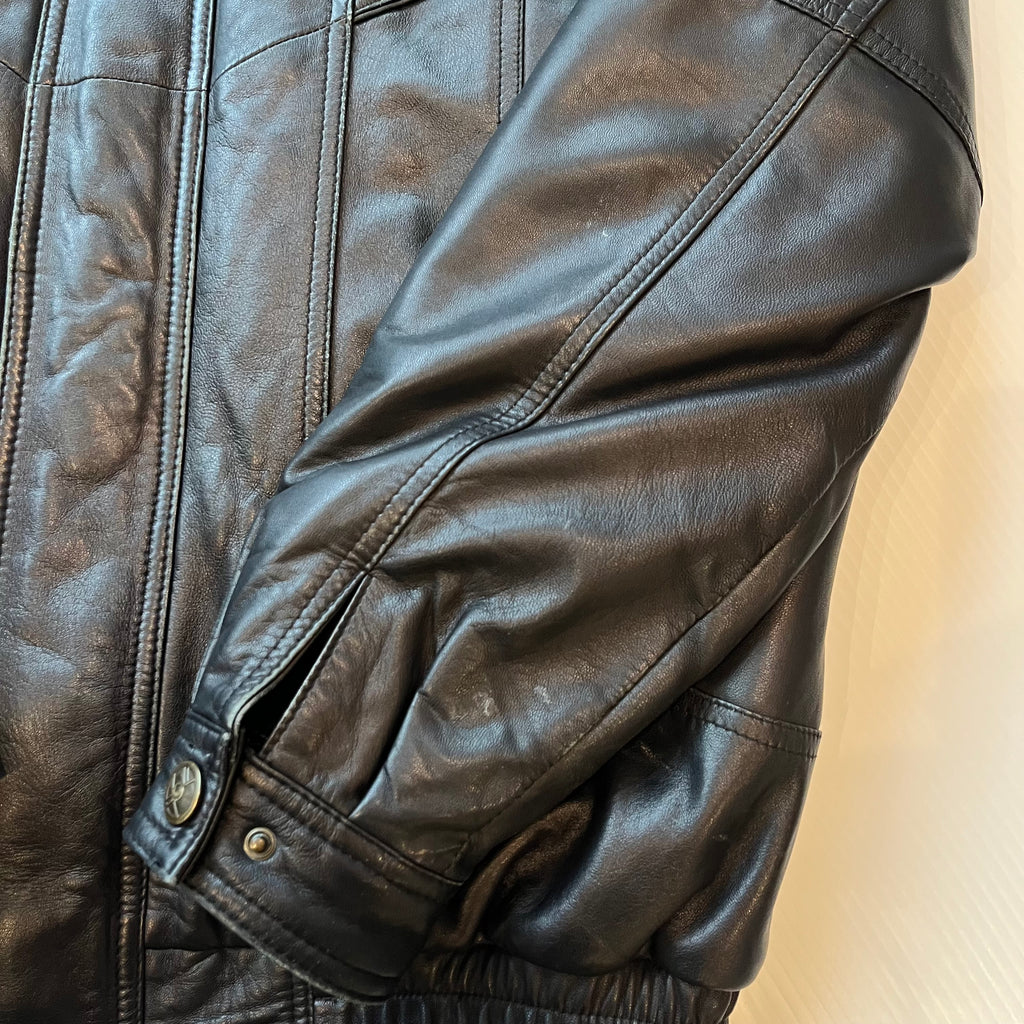 Vintage Boutique Of Leathers Full Zip Bomber Jacket XL