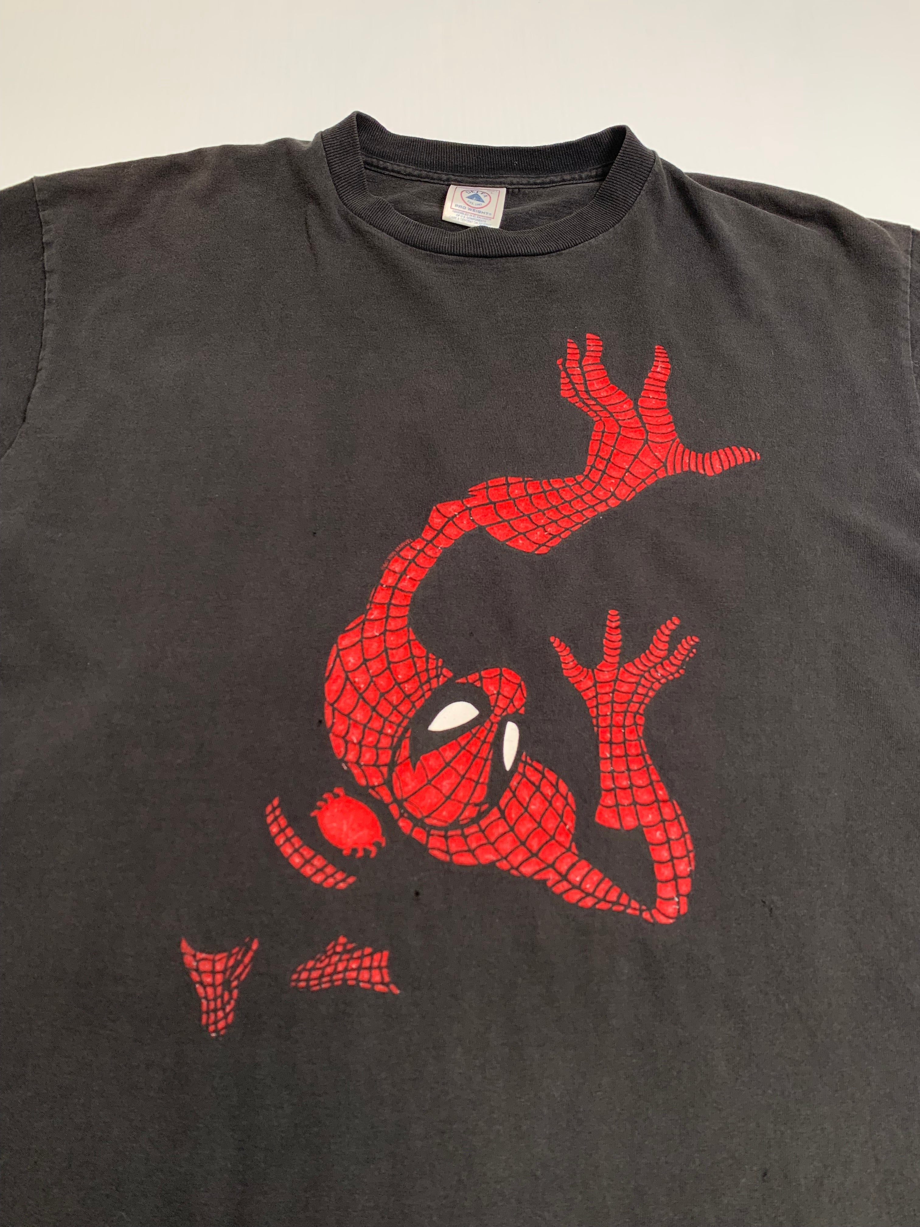 1999 Marvel Spiderman Velvet Graphic Tee L