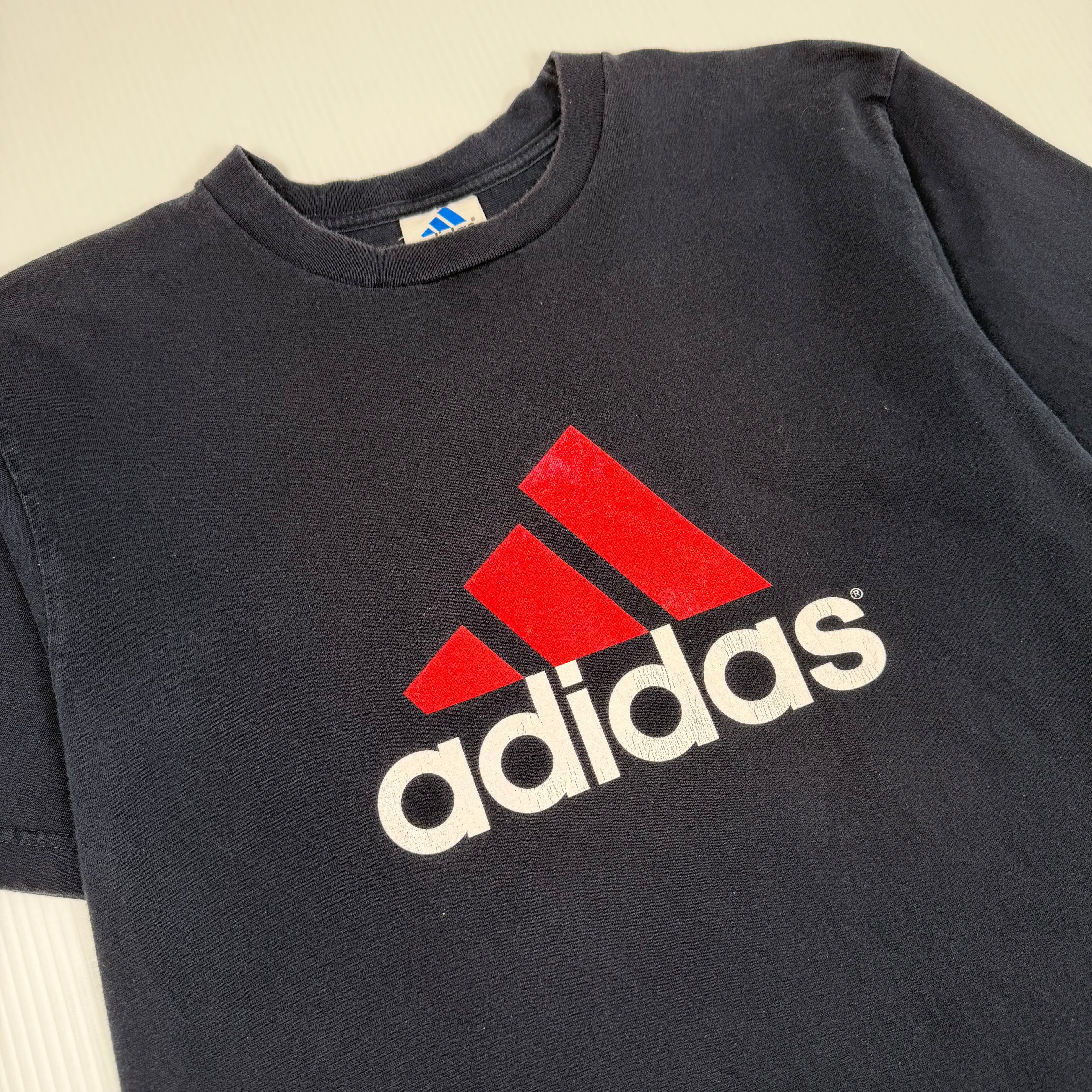 Vintage Adidas Logo Tee M