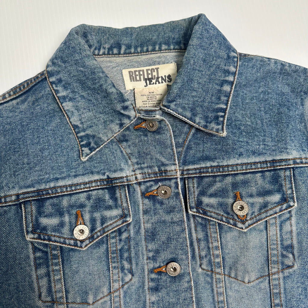 Vintage Reflect Jeans Denim Jacket Women's M