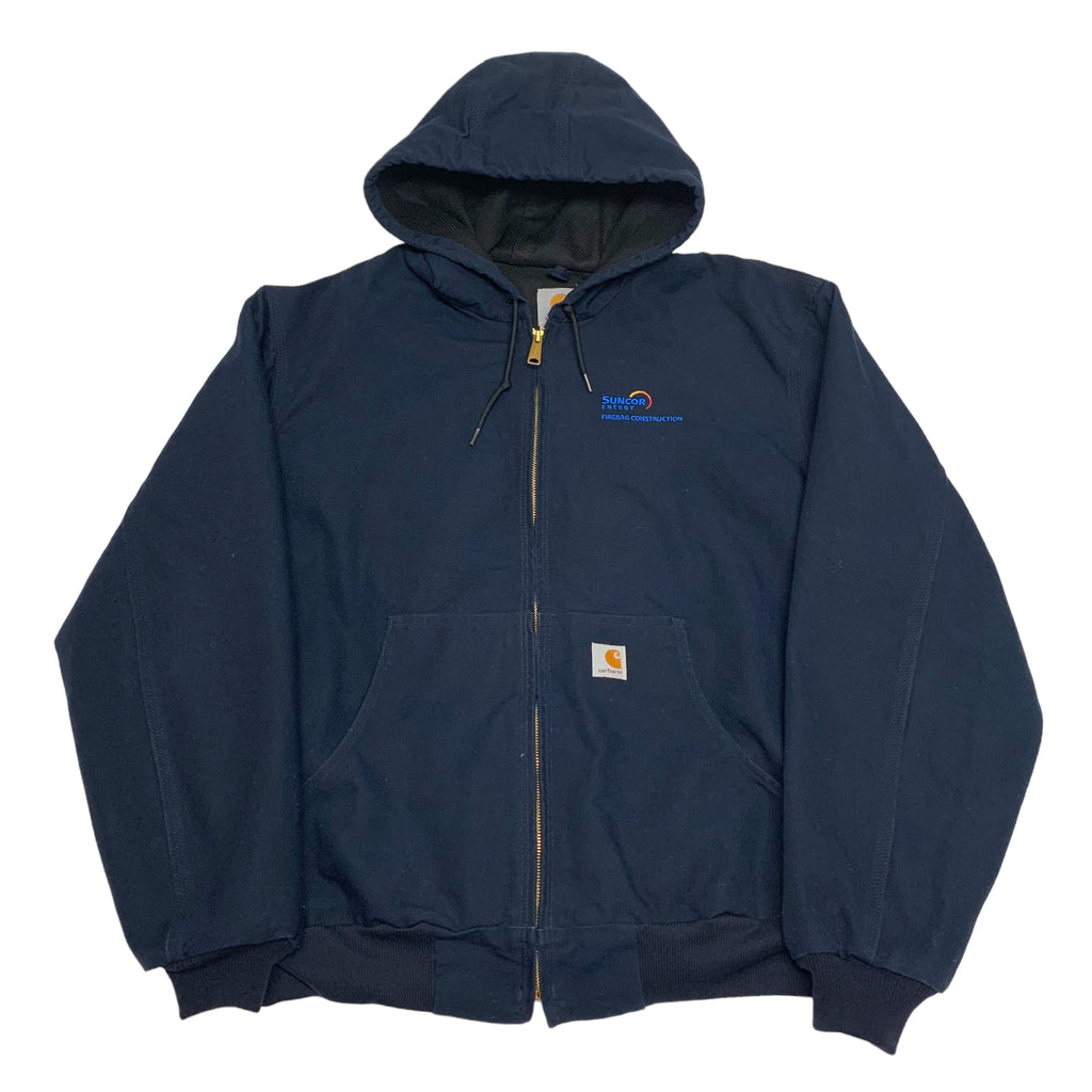 Navy Carhartt Suncorp Hooded Jacket XL