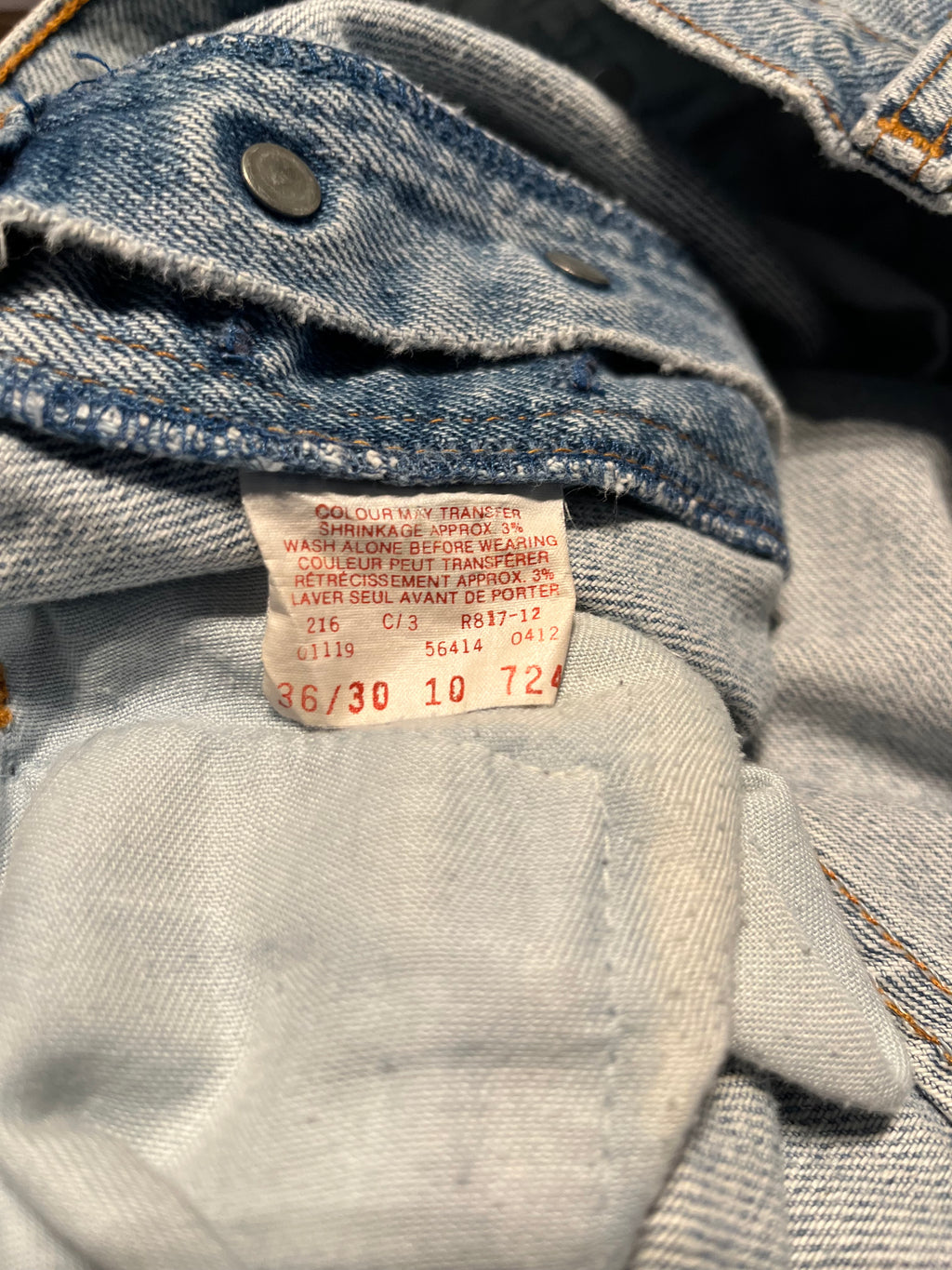 Vintage Levi's Black Tab Baggy Light Wash Denim 34