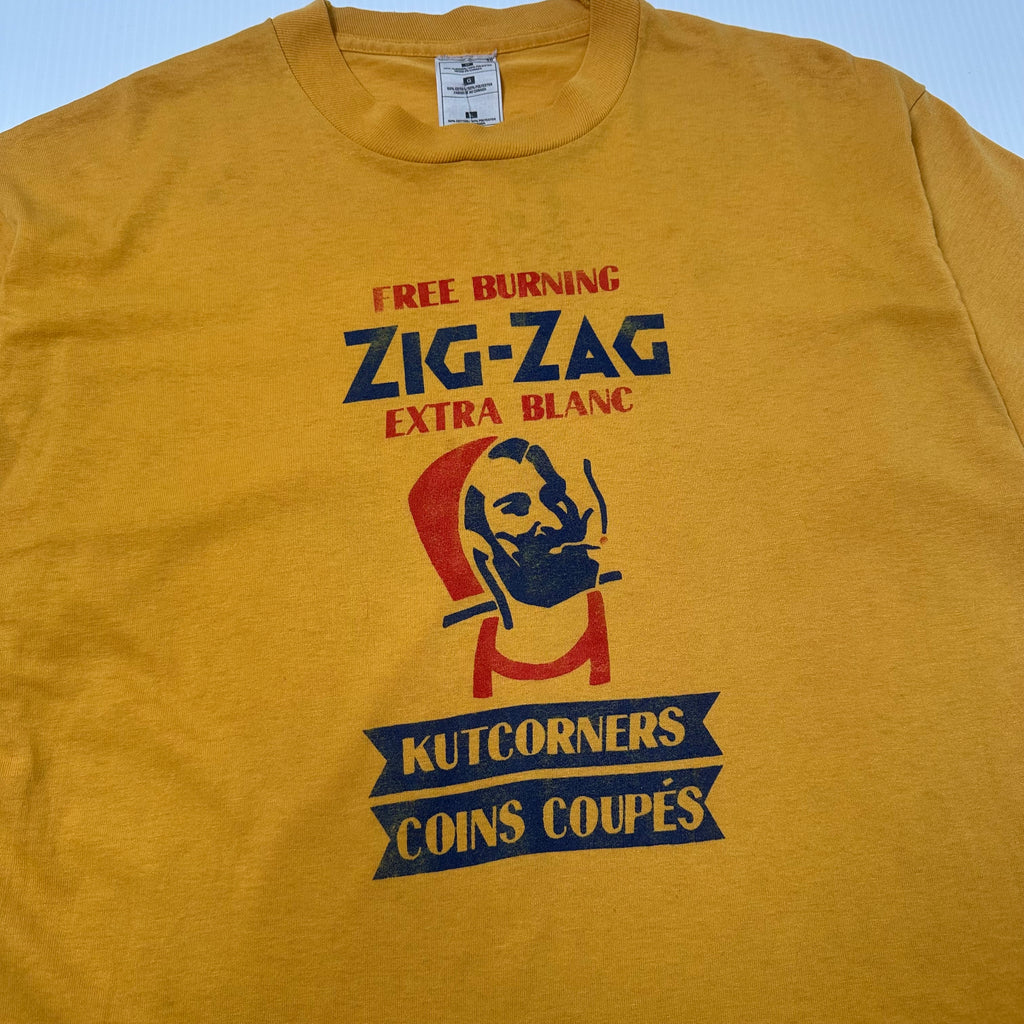 Vintage Zig-Zag Free Burning Graphic Tee L