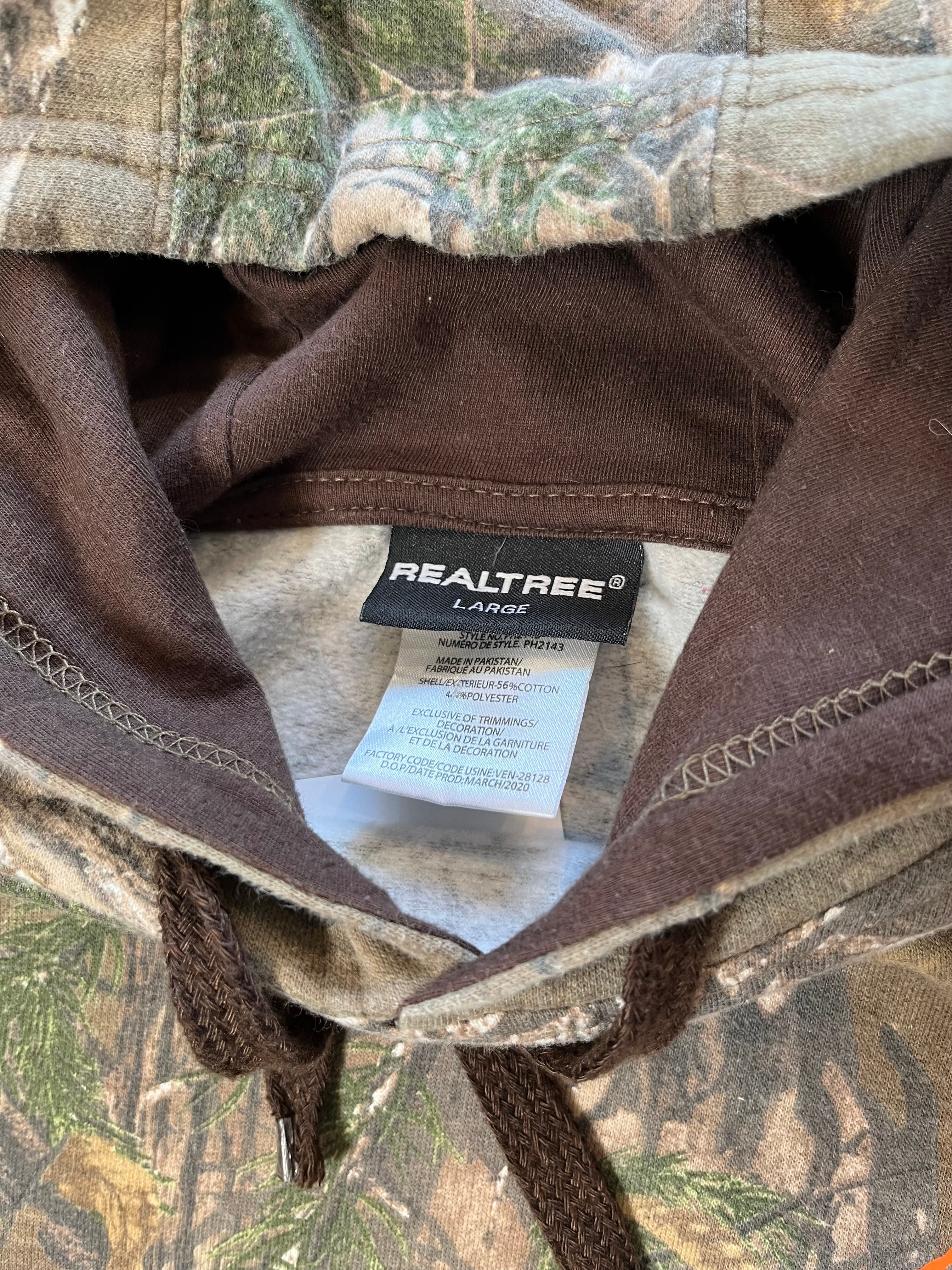 Realtree Camouflage Mini Logo Hoodie L