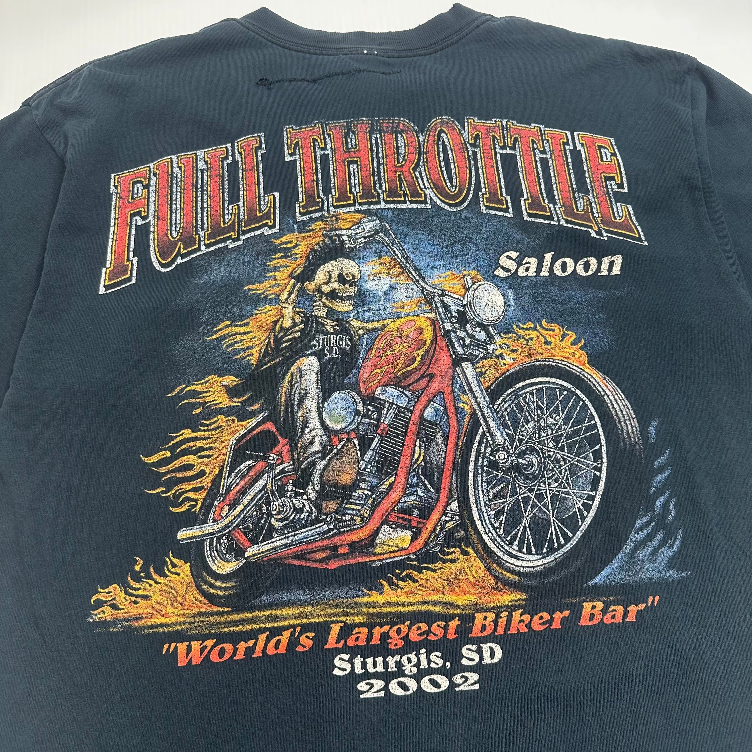 2002 Sturgis Full Throttle Saloon Distressed Tee L