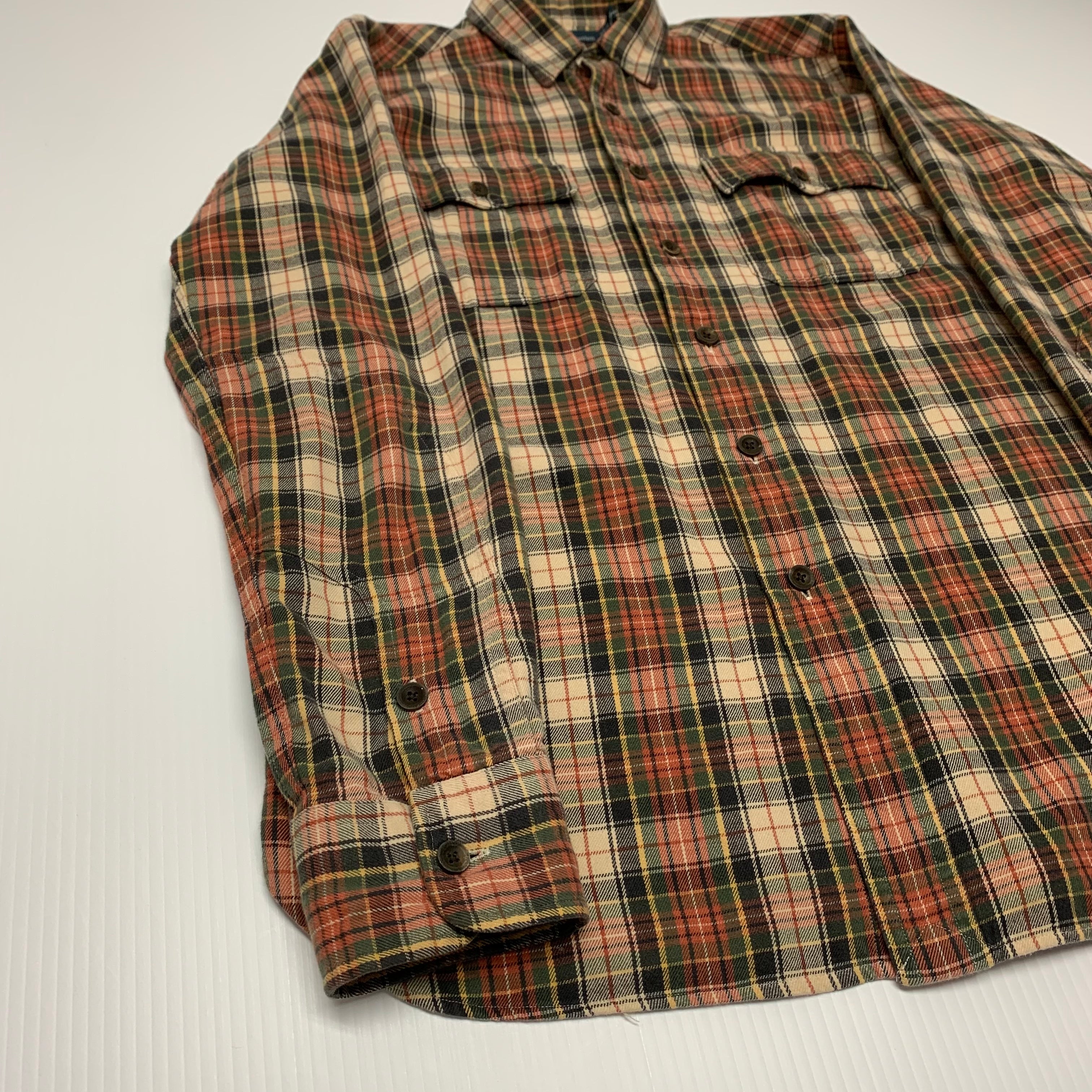 Plaid Polo RL Flannel M