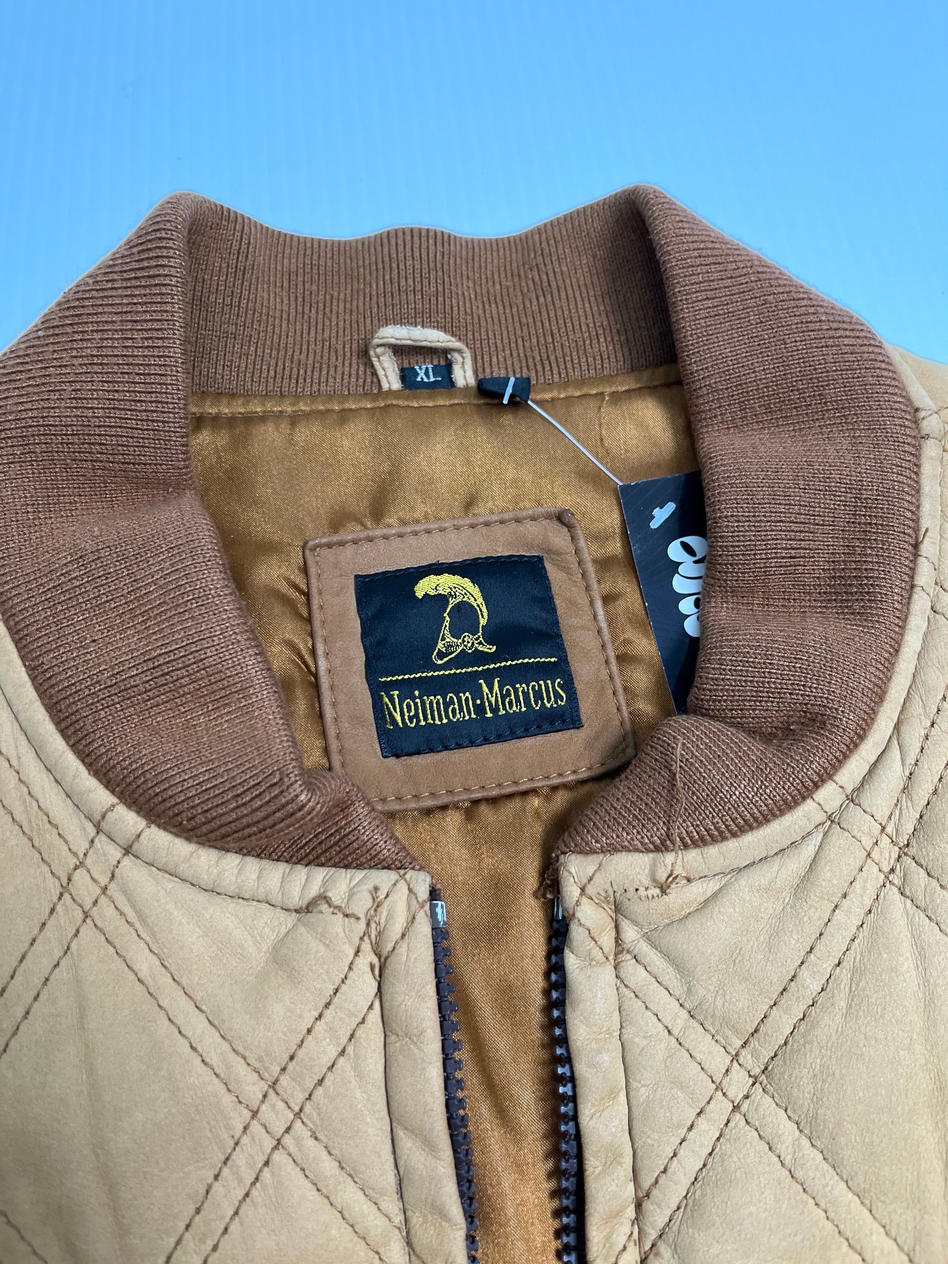 Vintage Neiman-Marcus Quilted Bomber Jacket XL
