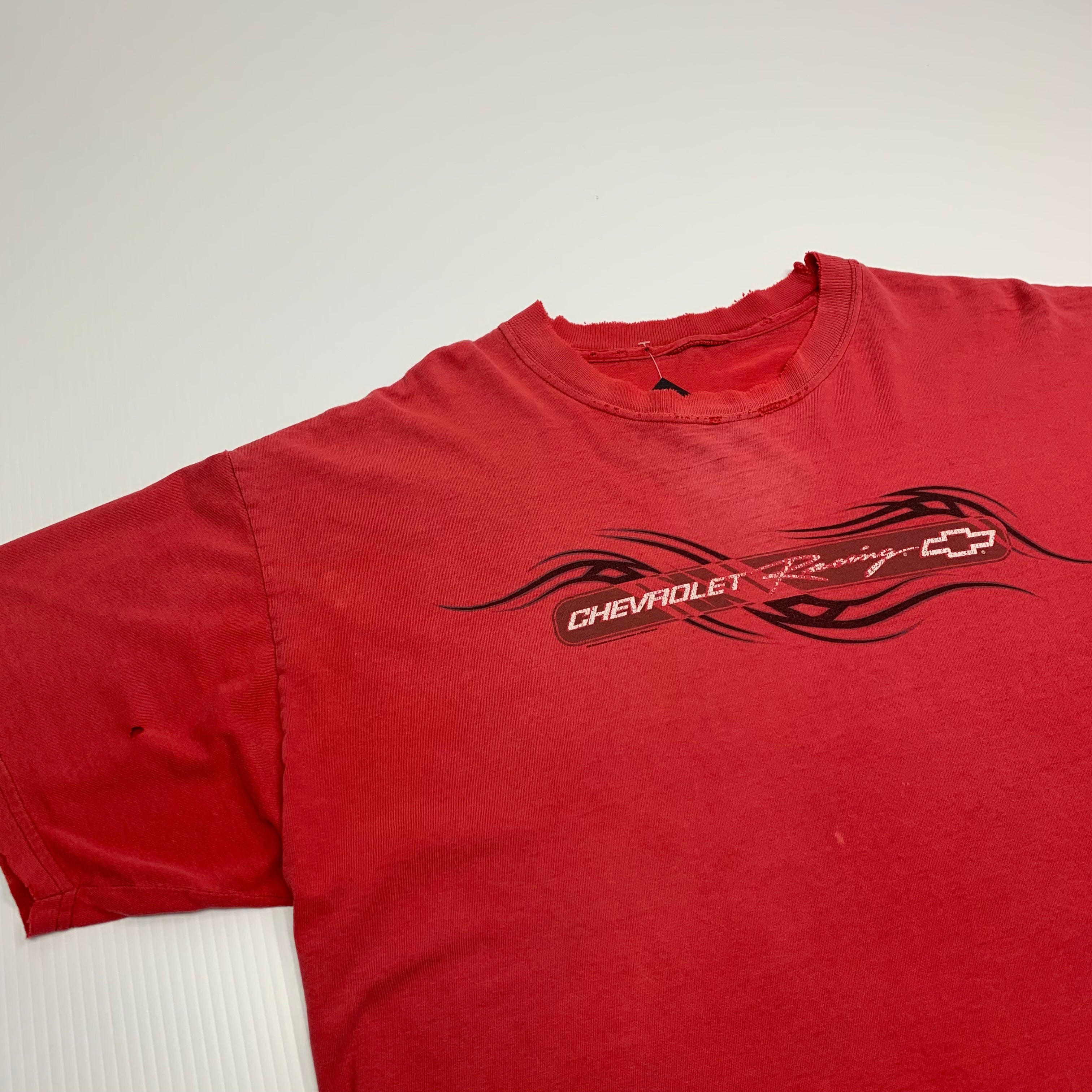Faded Red Chevrolet Racing Tee L