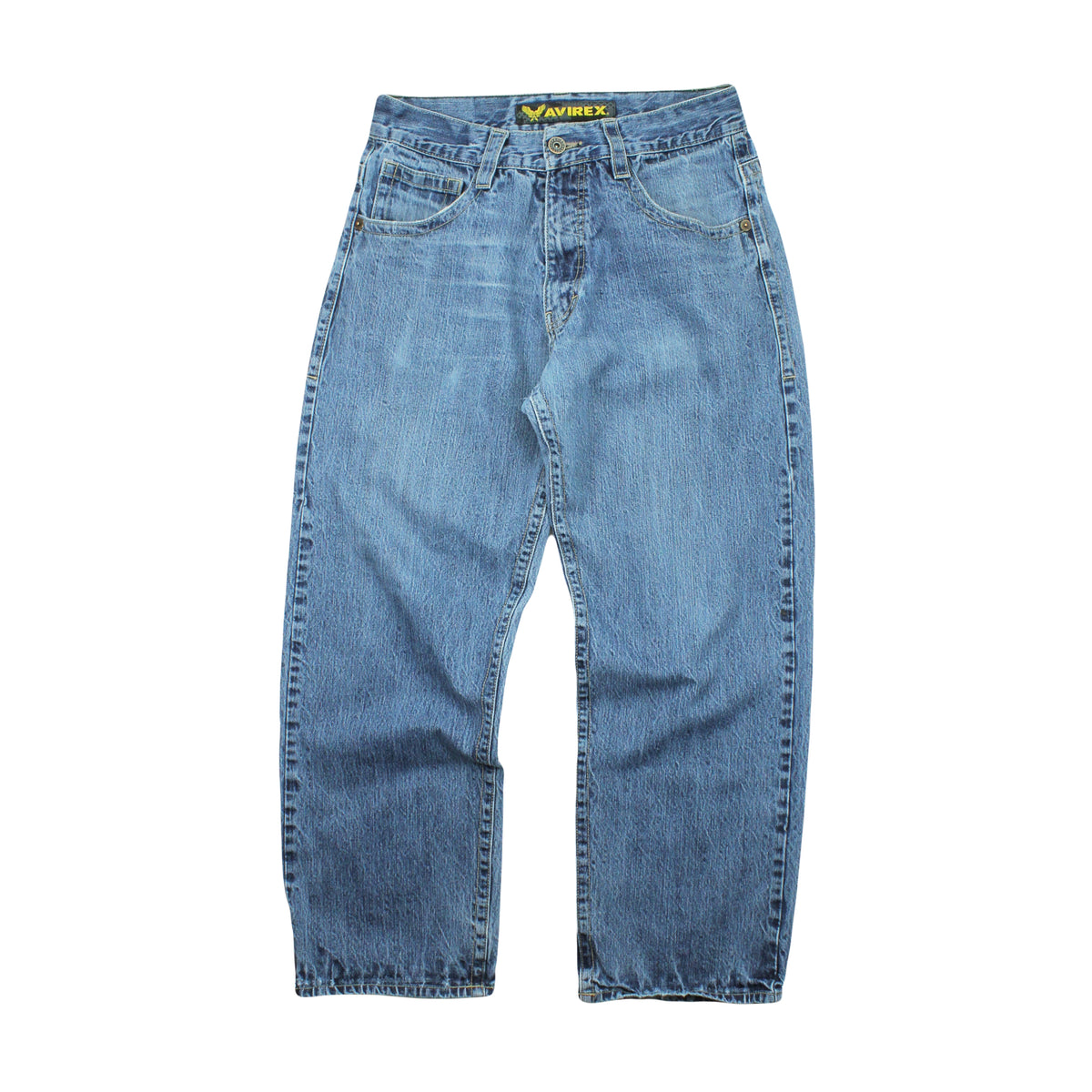 Y2K Avirex Baggy Medium Wash Denim 34