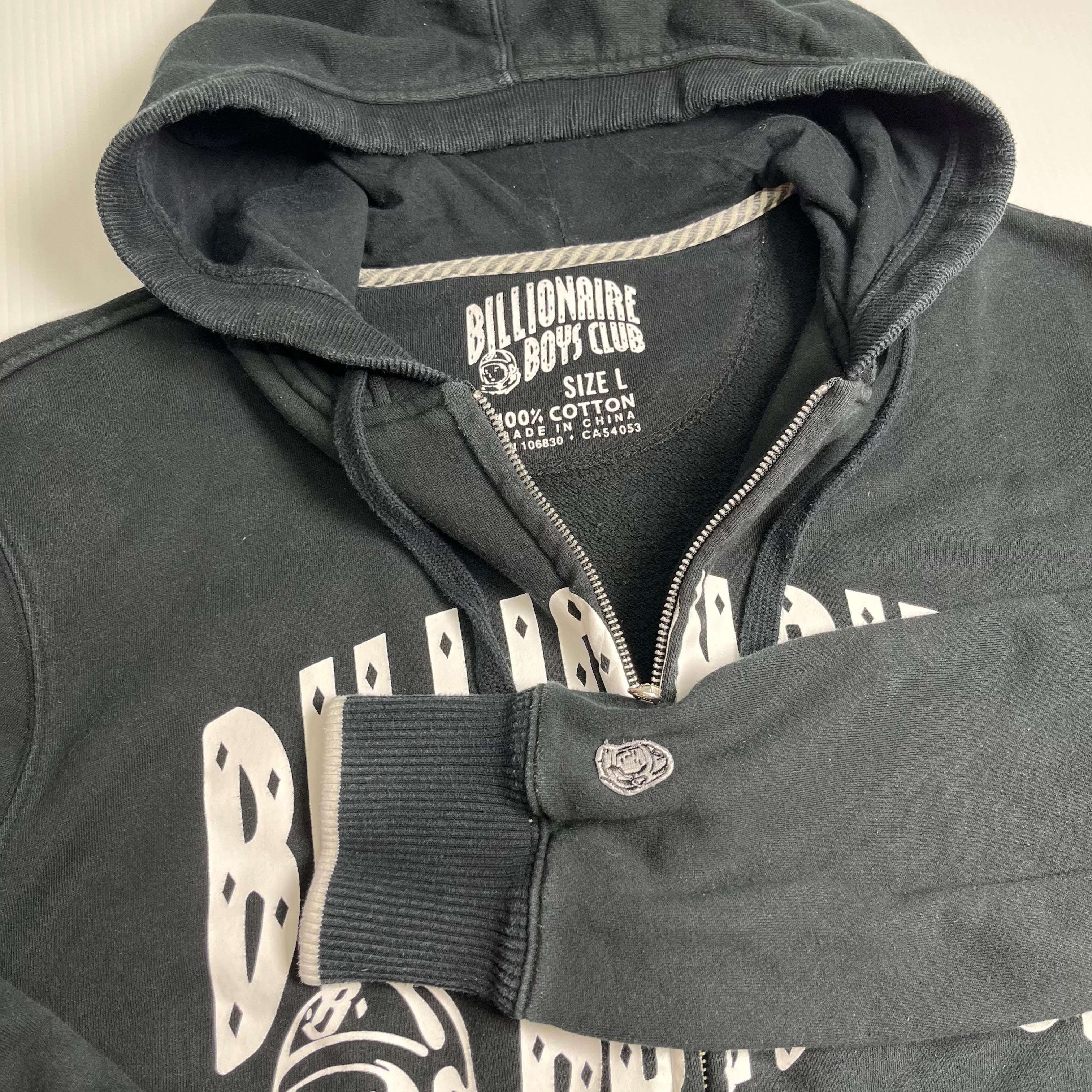Billionaire Boys Club Logo Zip Hoodie L