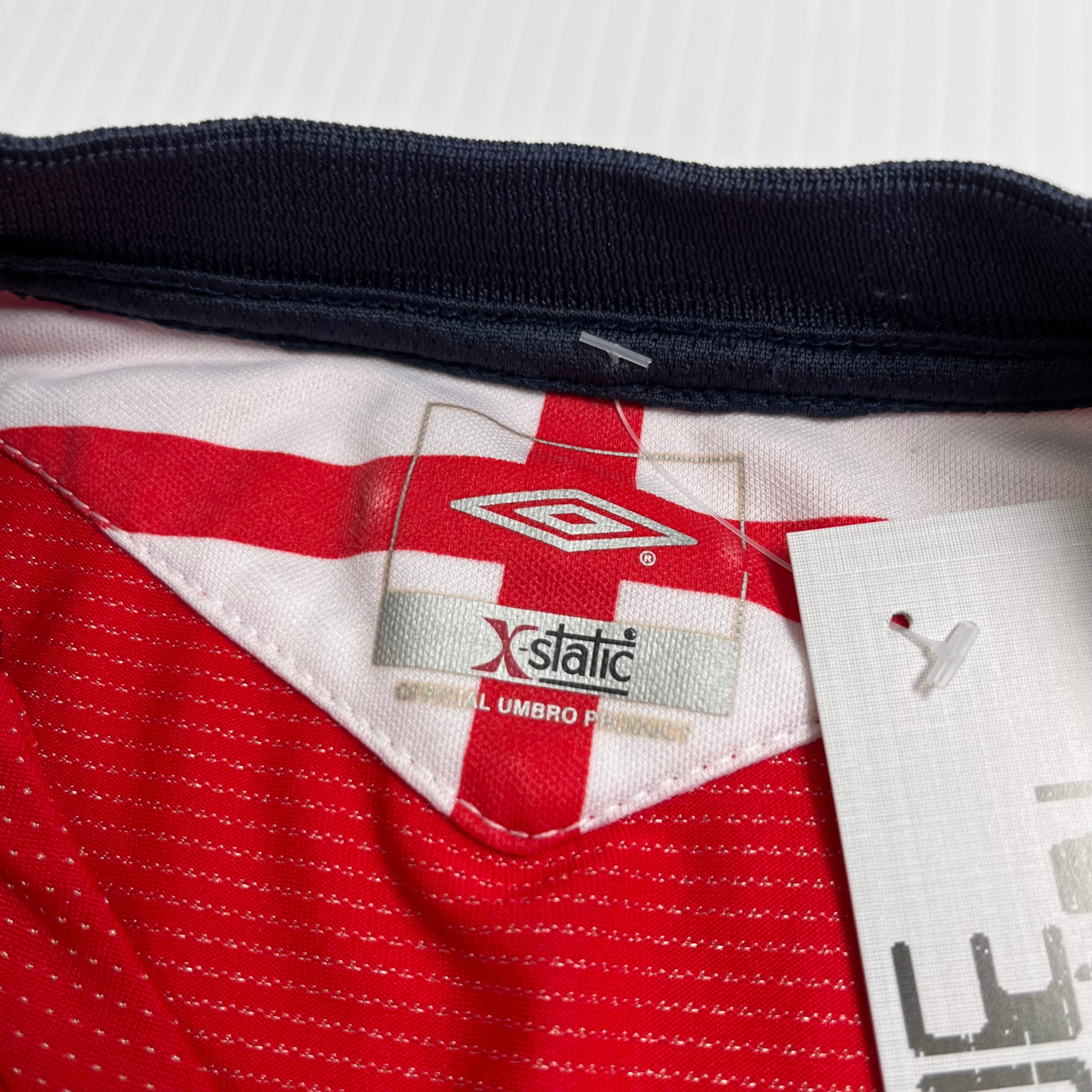 2004 Umbro England Away Jersey M