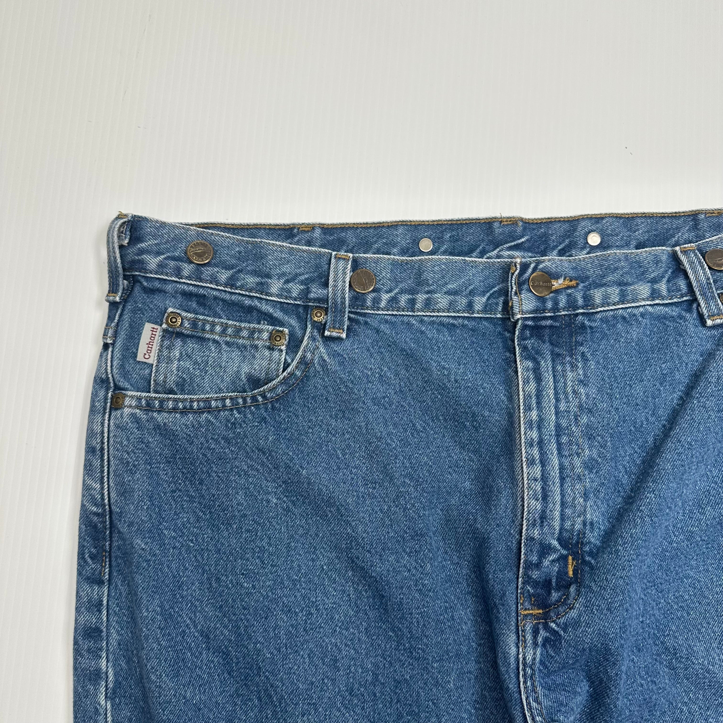 Carhartt Medium Wash Denim Carpenter Pants 40