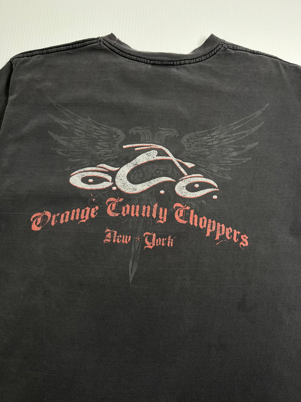 Vintage Orange County Choppers New York Distressed Tee L