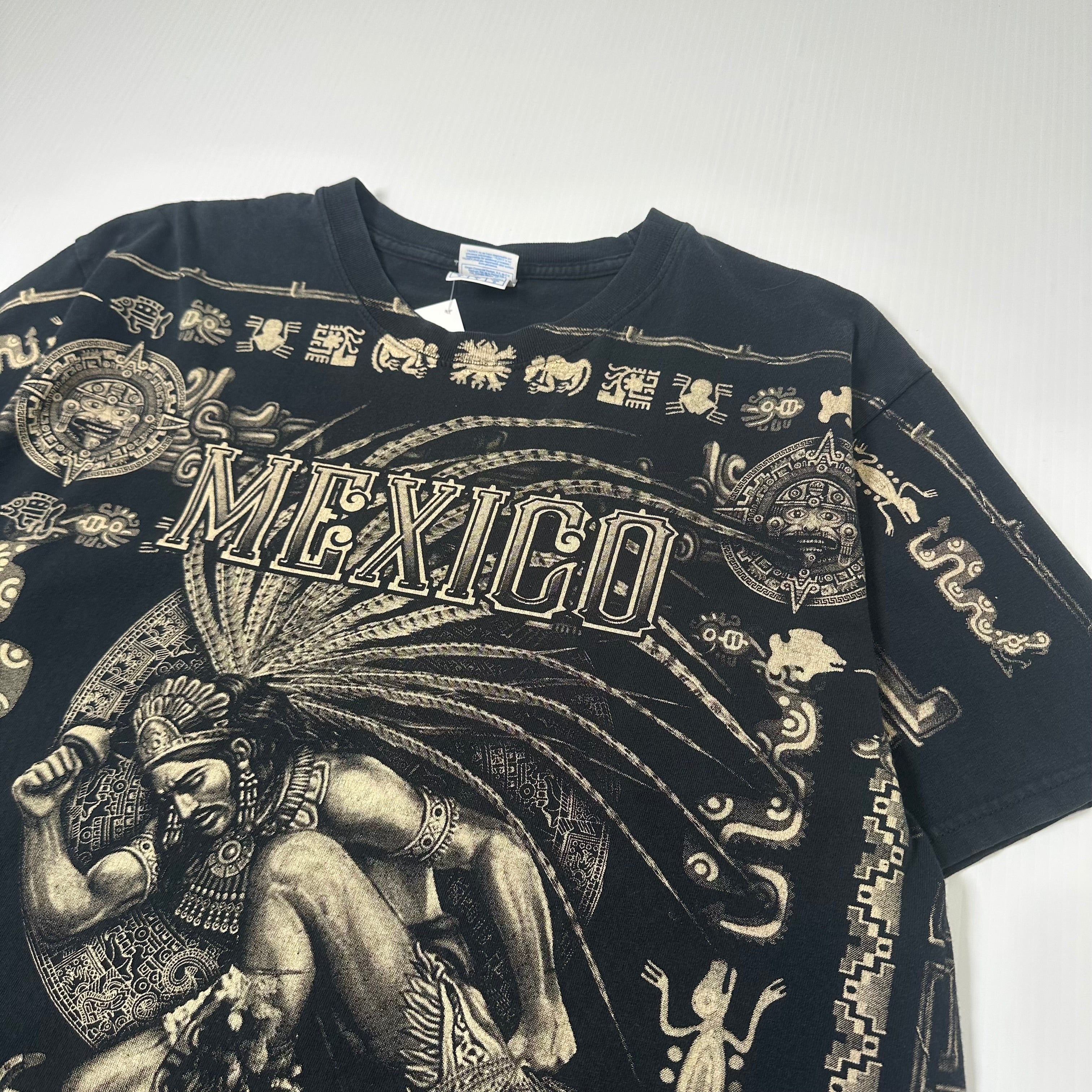 Mexico Azteca AOP Graphic Tee L