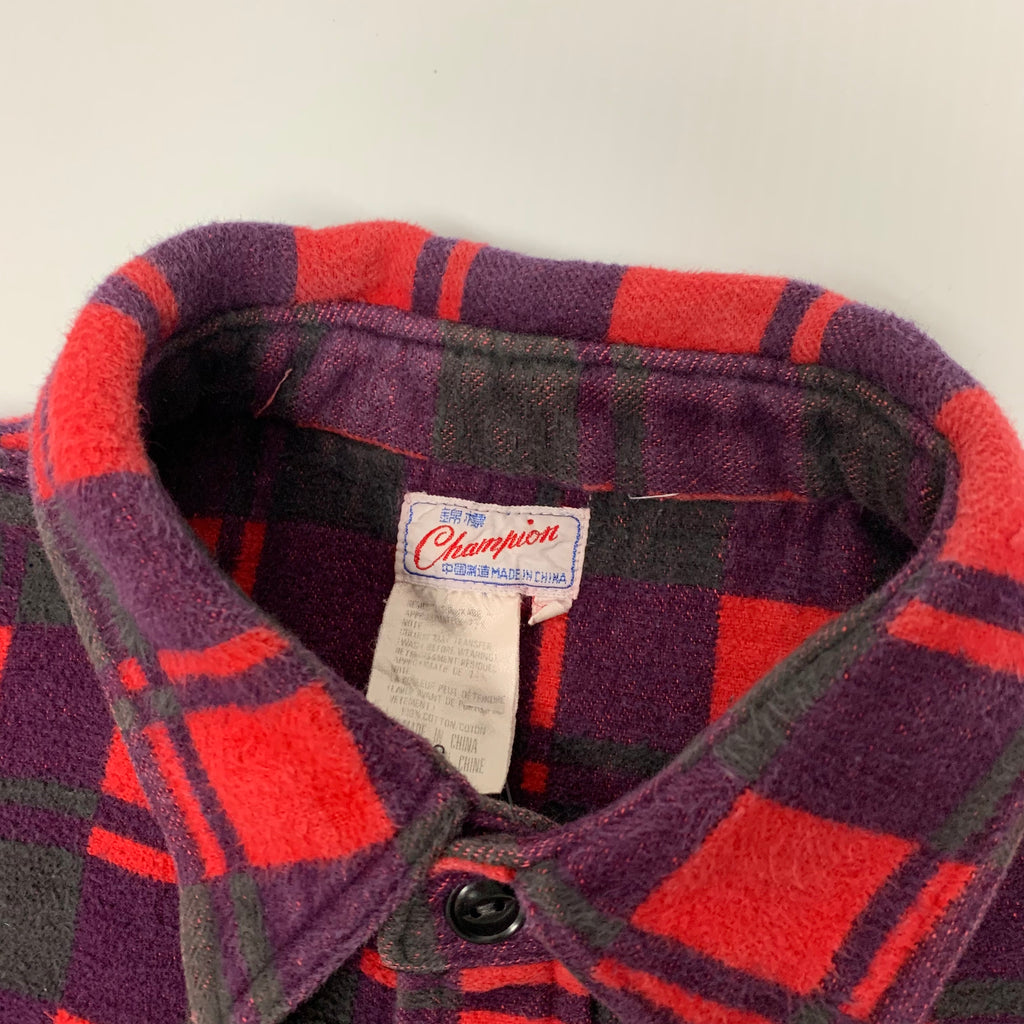Vintage Champion Plaid Flannel M